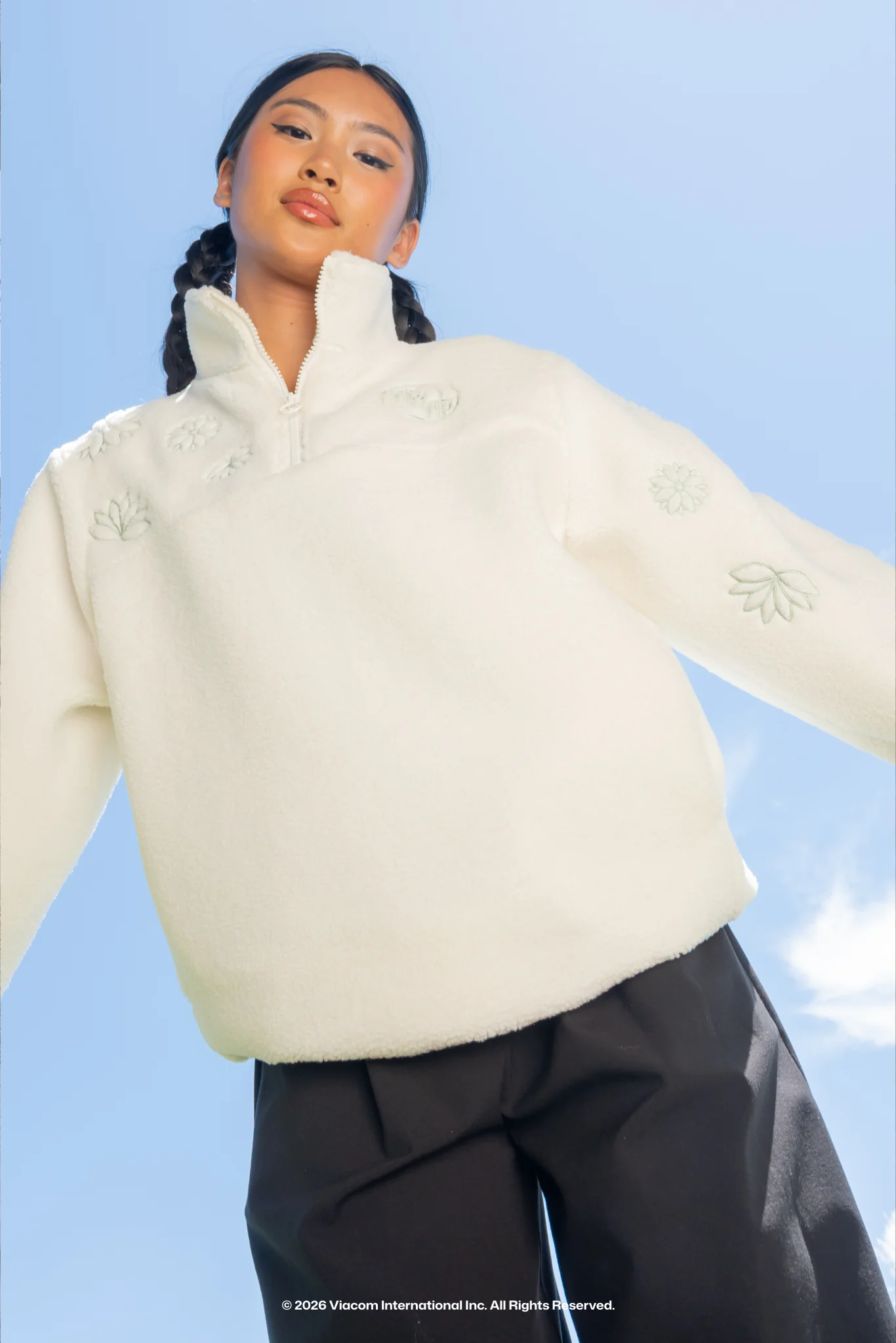 Appa Fluffy 3/4 Zip Sweater - Image 2