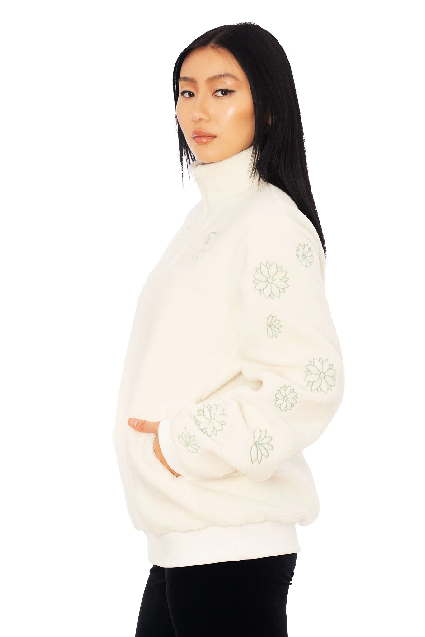 Appa Fluffy 3/4 Zip Sweater - Image 7