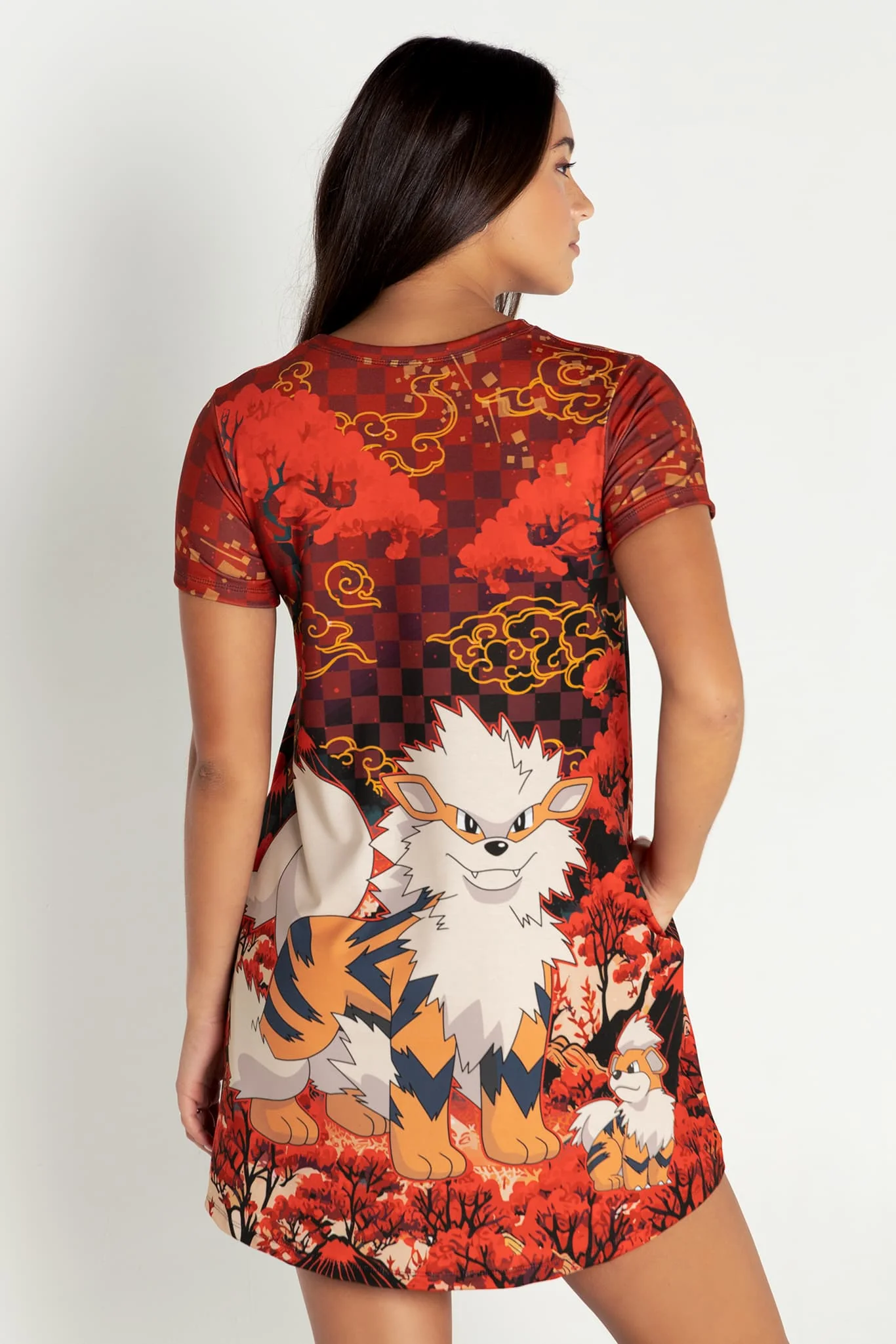 Arcanine And Growlithe Swing Tee Dress - Image 2