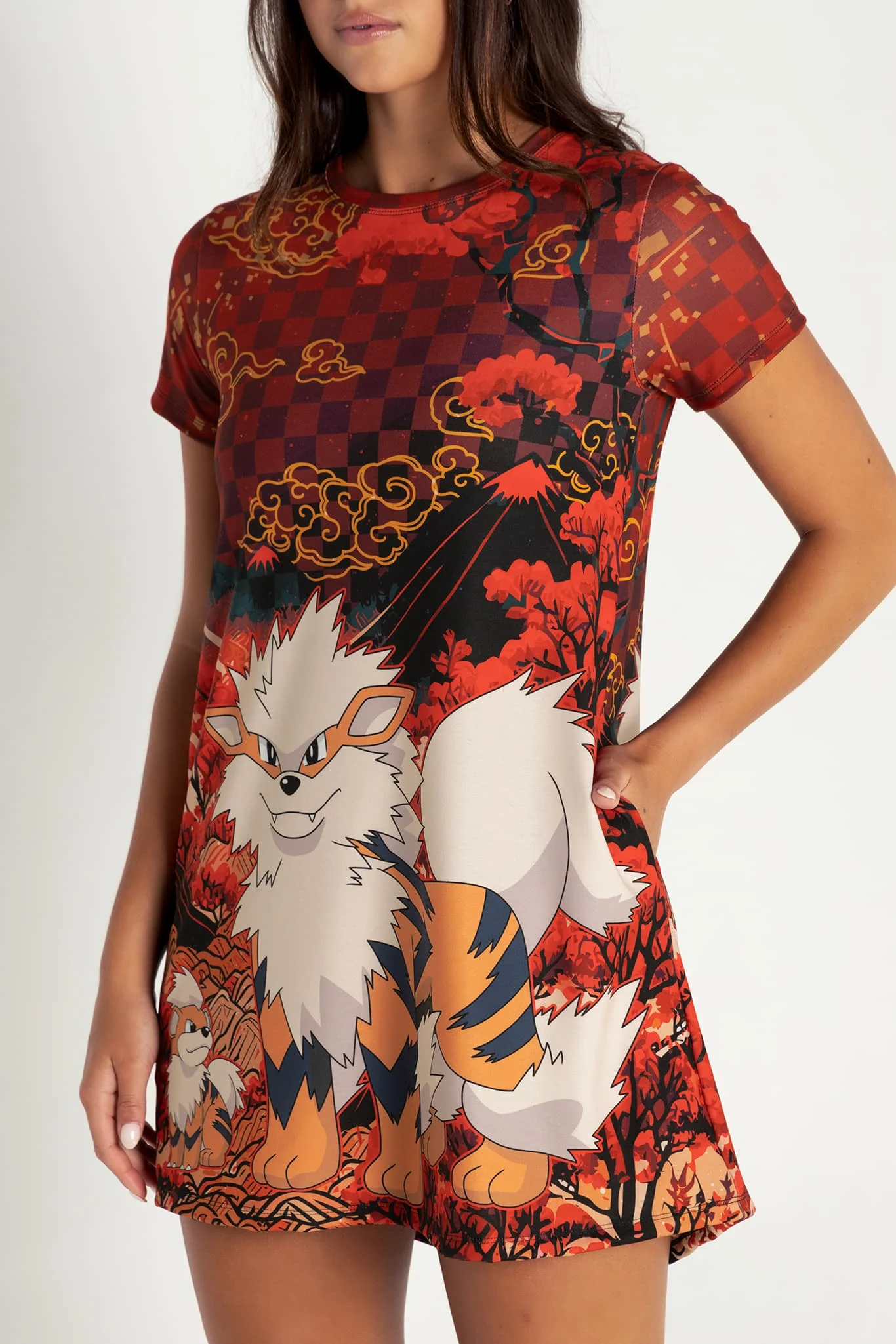 Arcanine And Growlithe Swing Tee Dress - Image 4