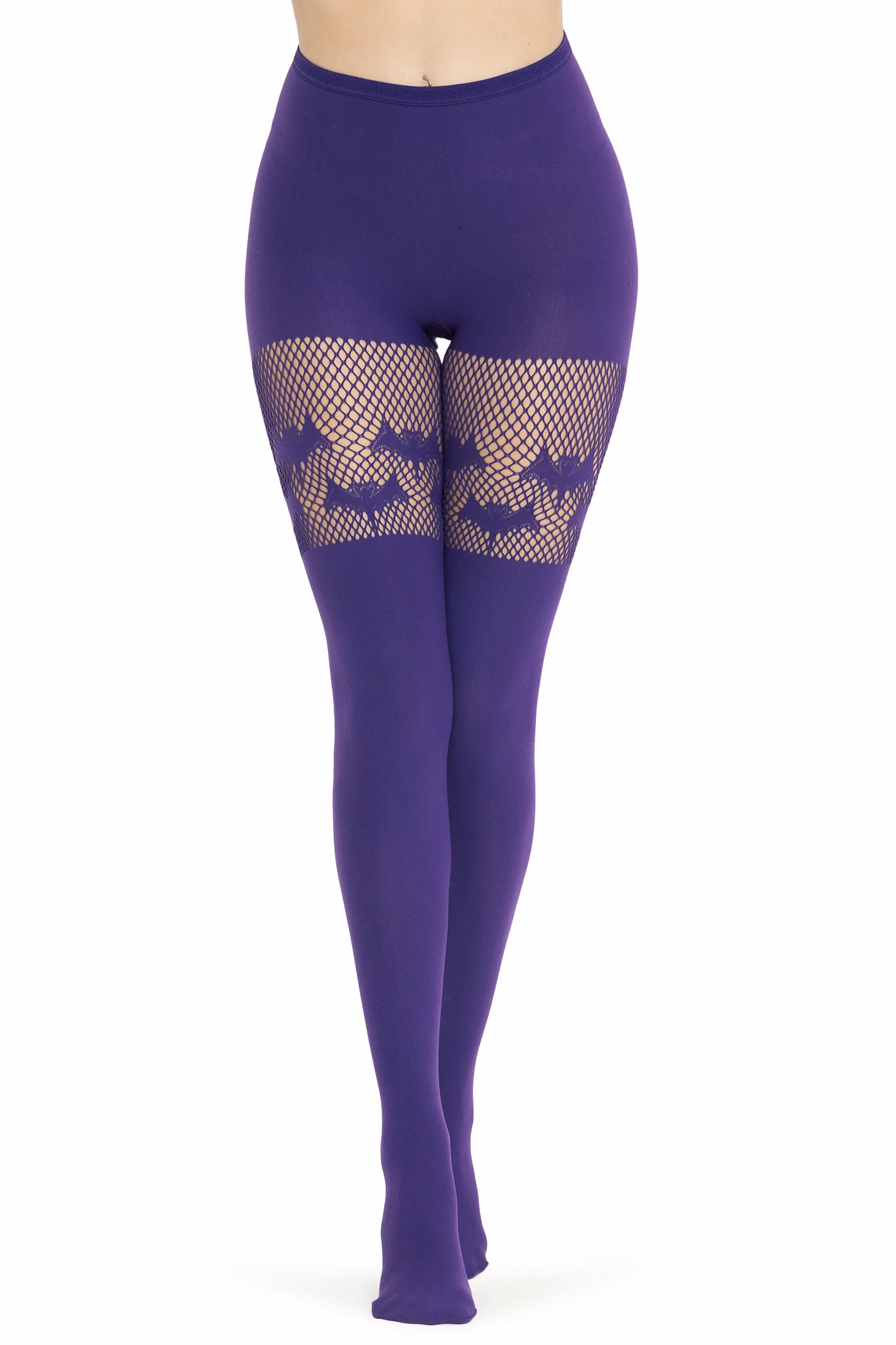 Bats Purple Suspender Hosiery - Image 3