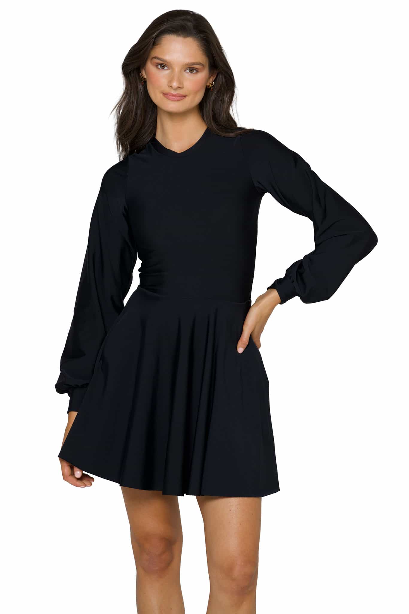 Black Bishop Skater Dress - Image 5