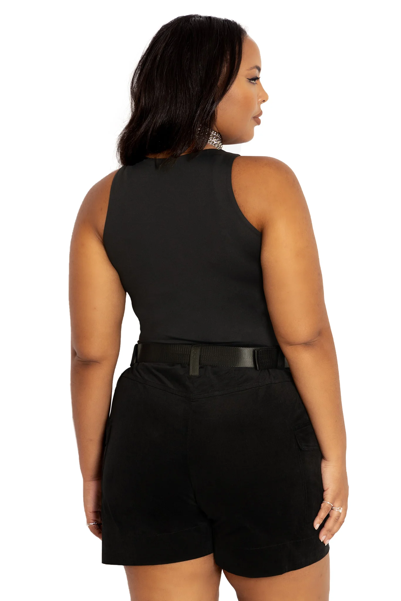 Black Cargo Shorts - Image 7