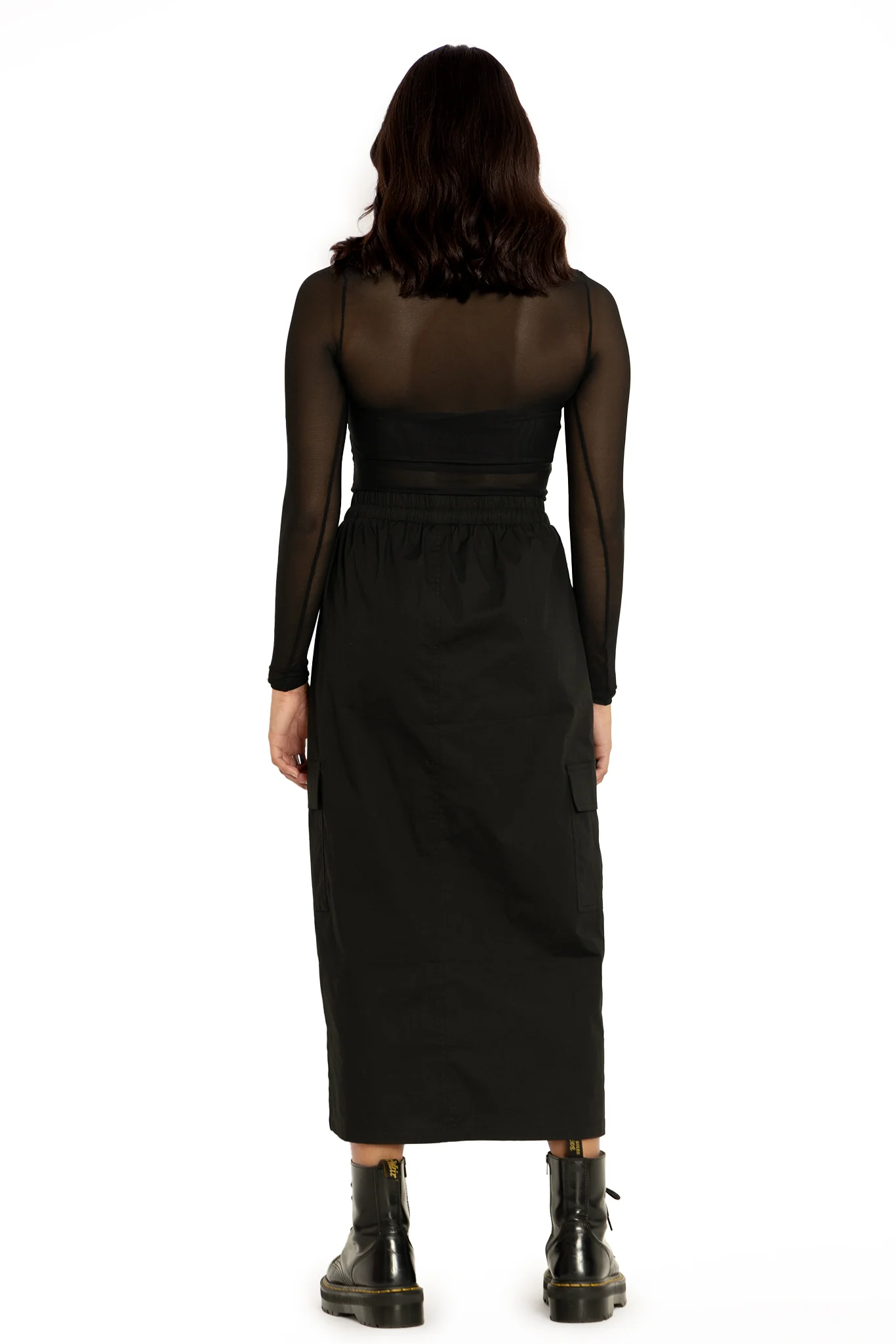 Black Cargo Skirt - Image 3
