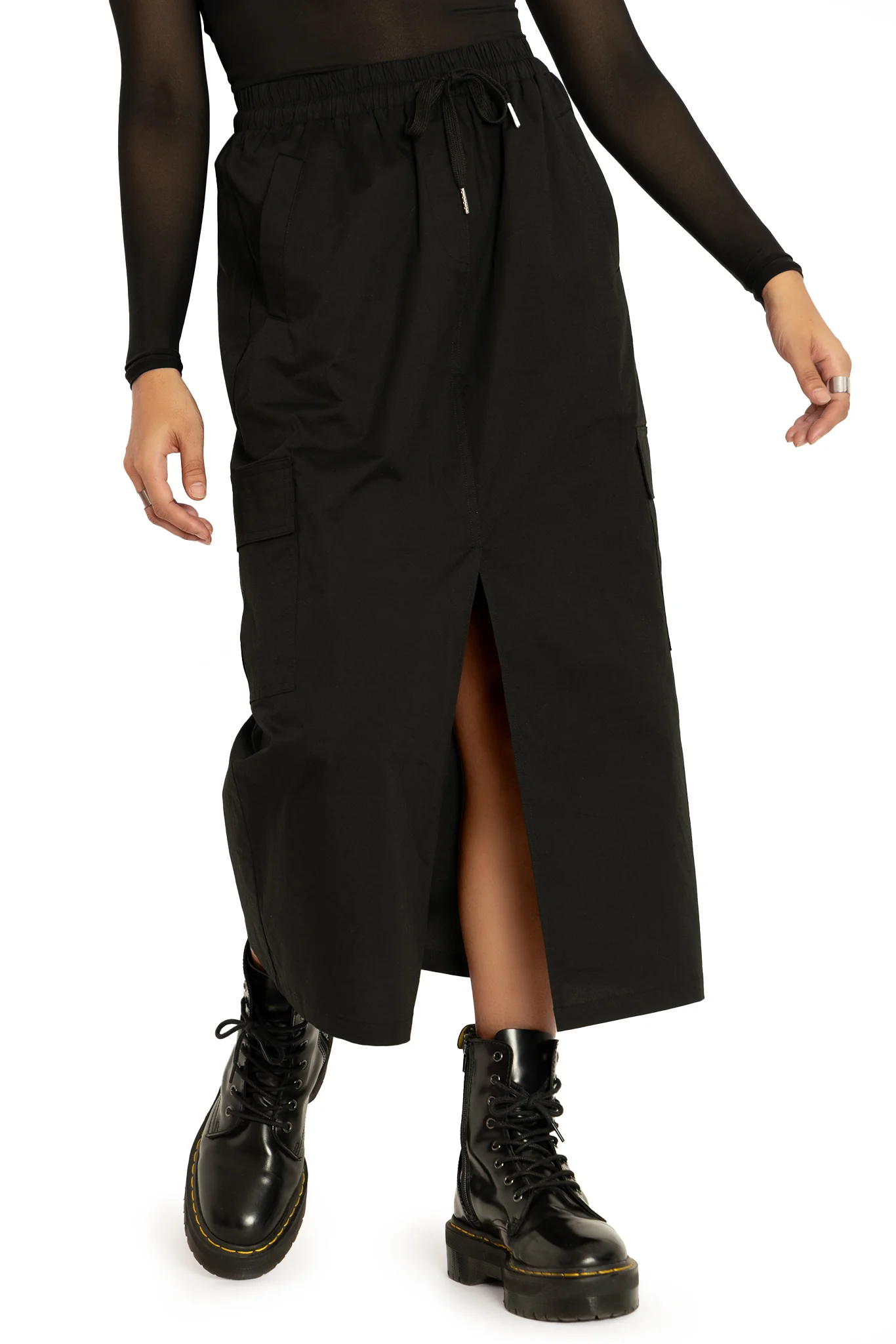 Black Cargo Skirt - Image 6