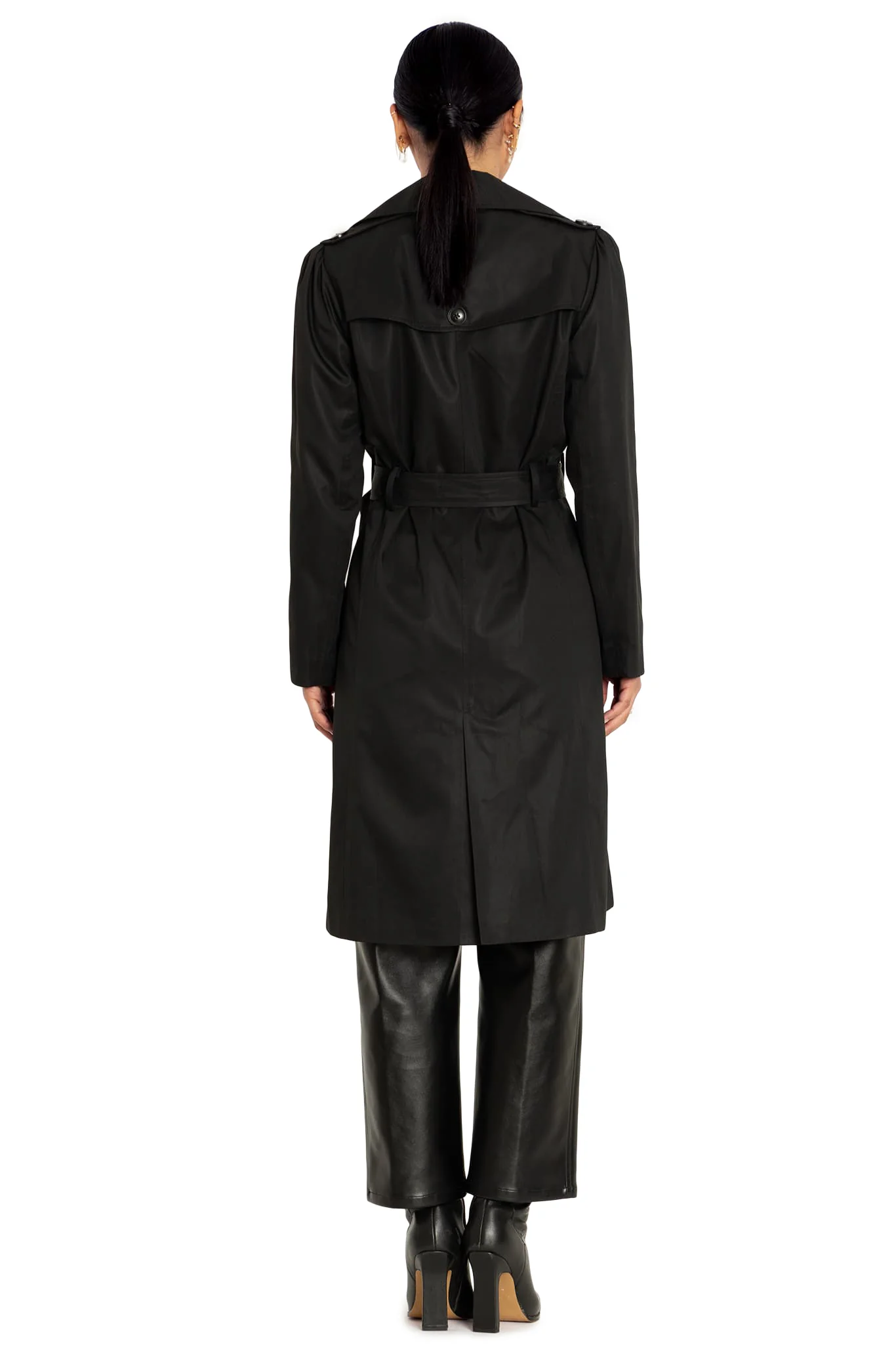 Black Classic Trench - Image 2