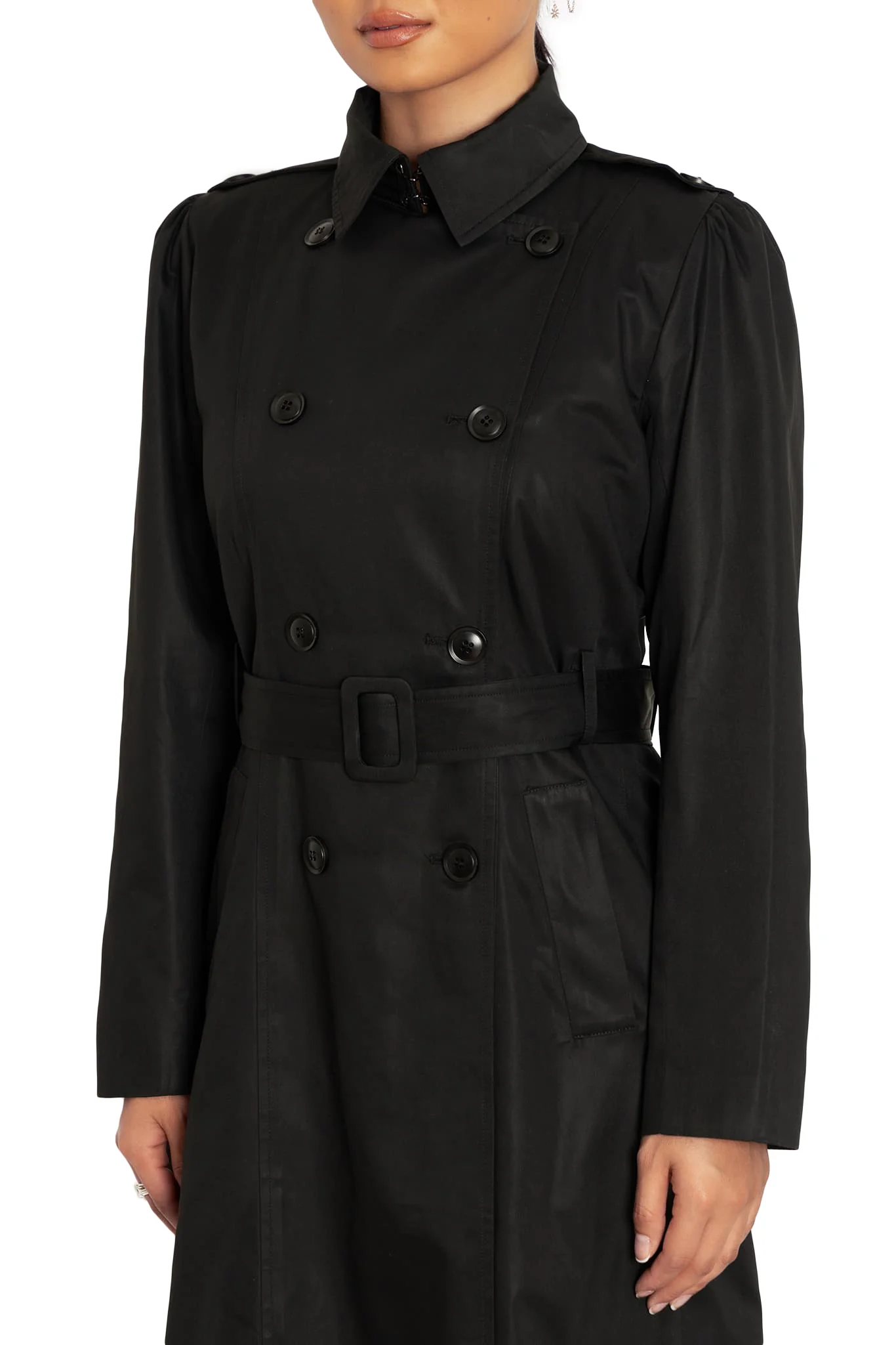 Black Classic Trench - Image 3
