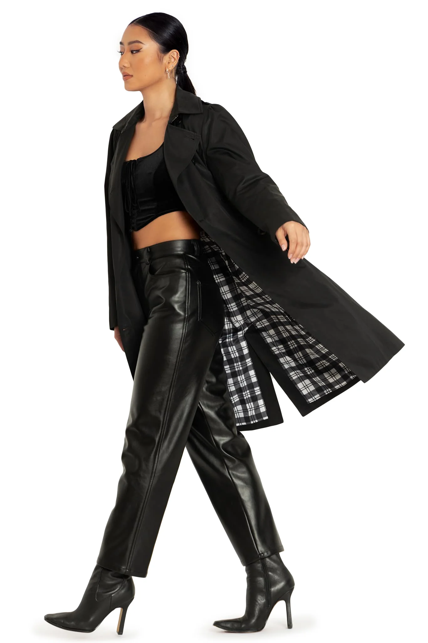 Black Classic Trench - Image 5