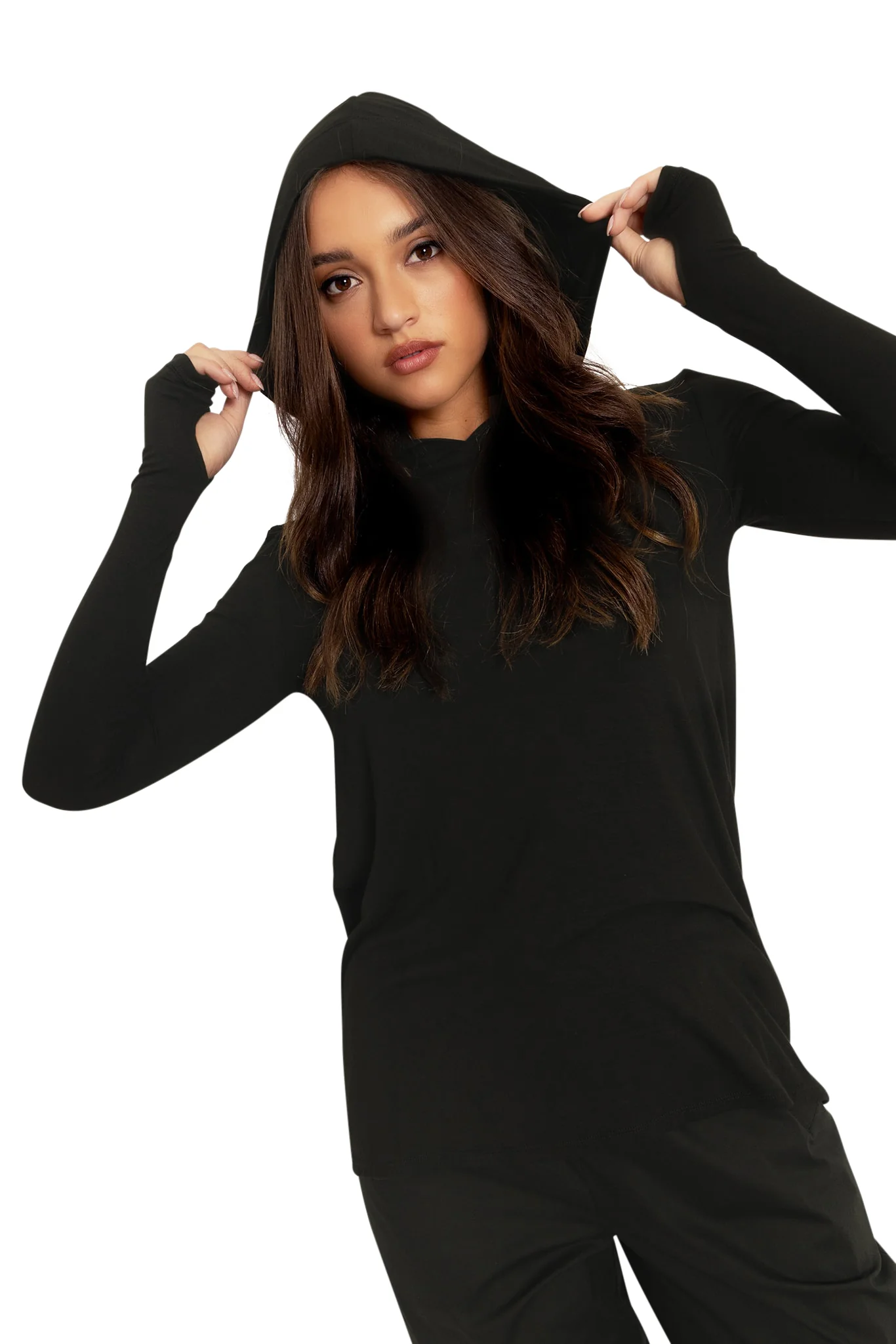 Black Cowl Back Top - Image 7