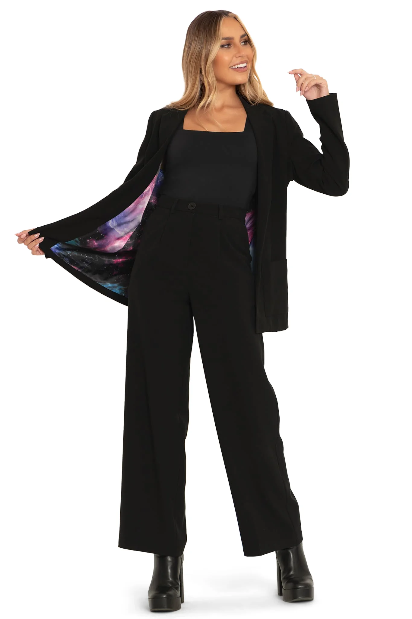 Black Galaxy Butterfly Blazer - Image 8