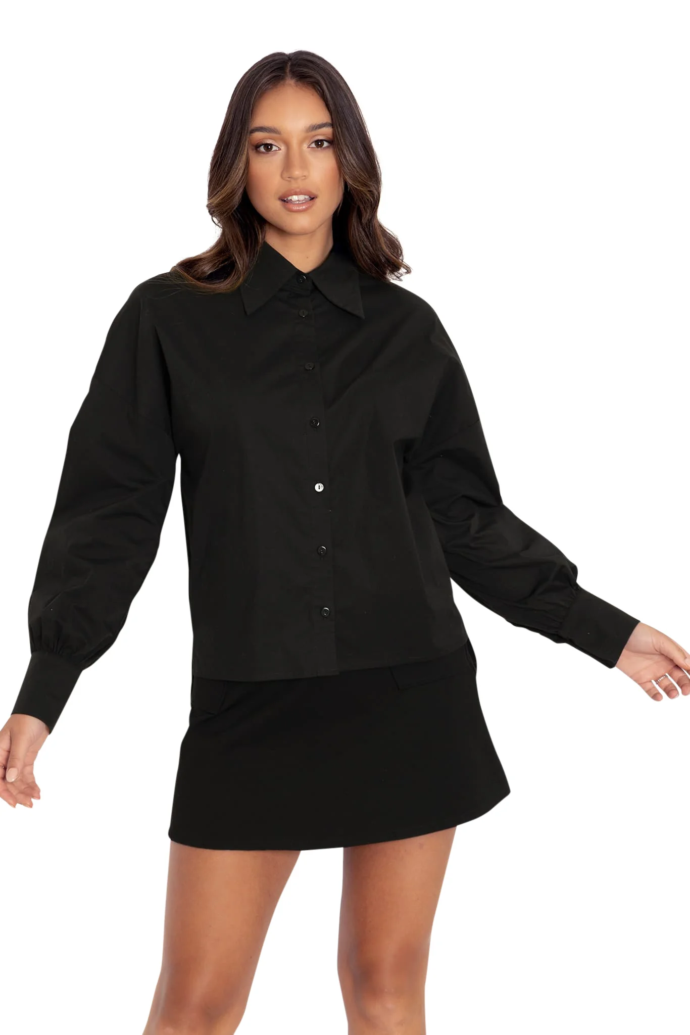 Black High N Low Shirt