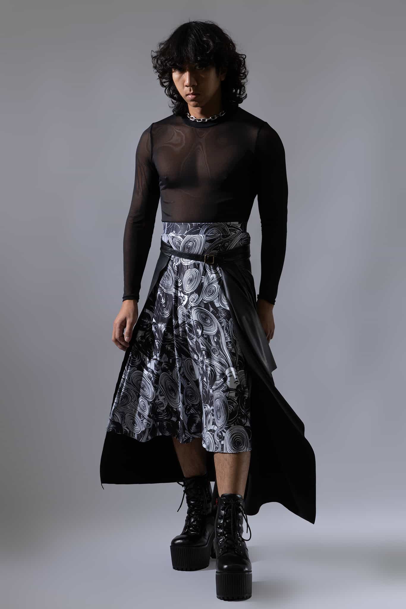 Black Layer Over Skirt - Image 9