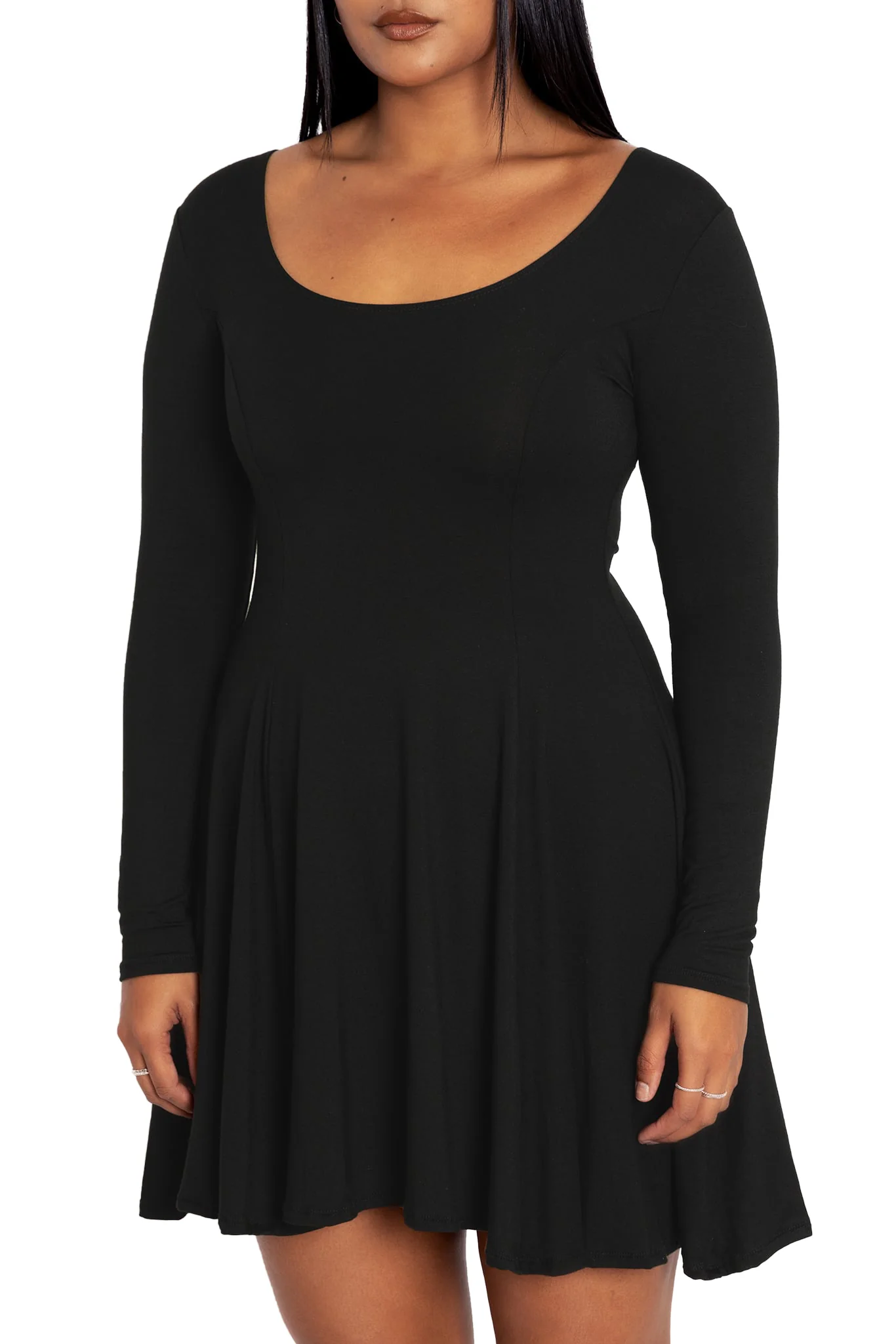 Black Long Sleeve Evil Cheerleader Dress - Image 5