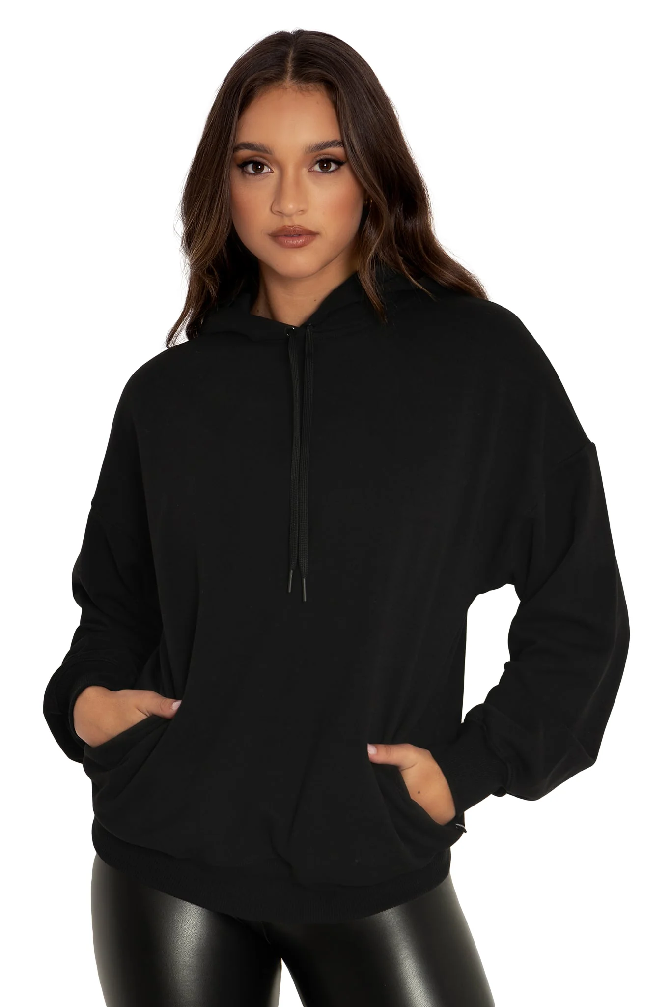 Black Pocket Hoodie - Image 5