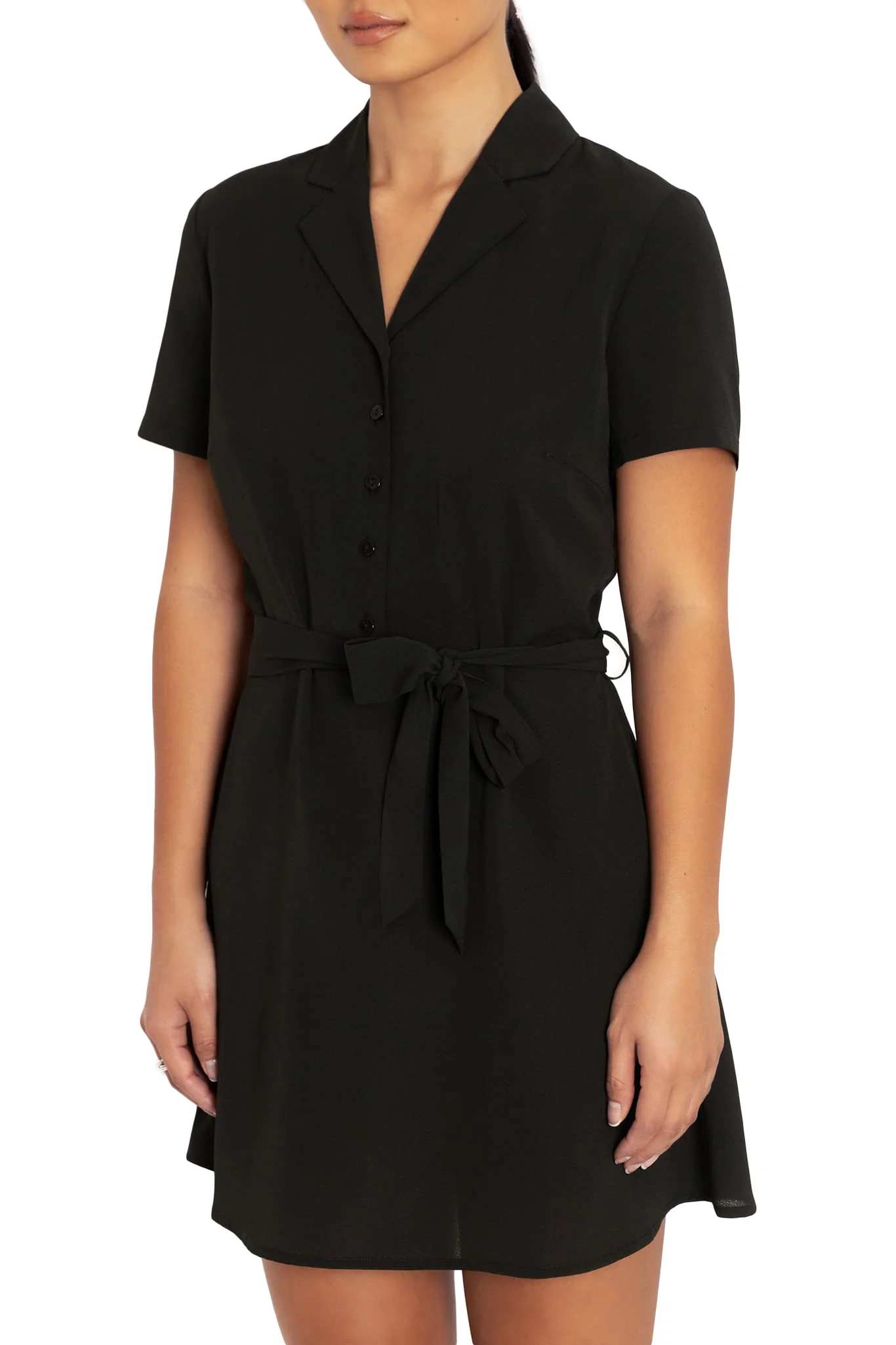 Black Shirt Dress - Image 3