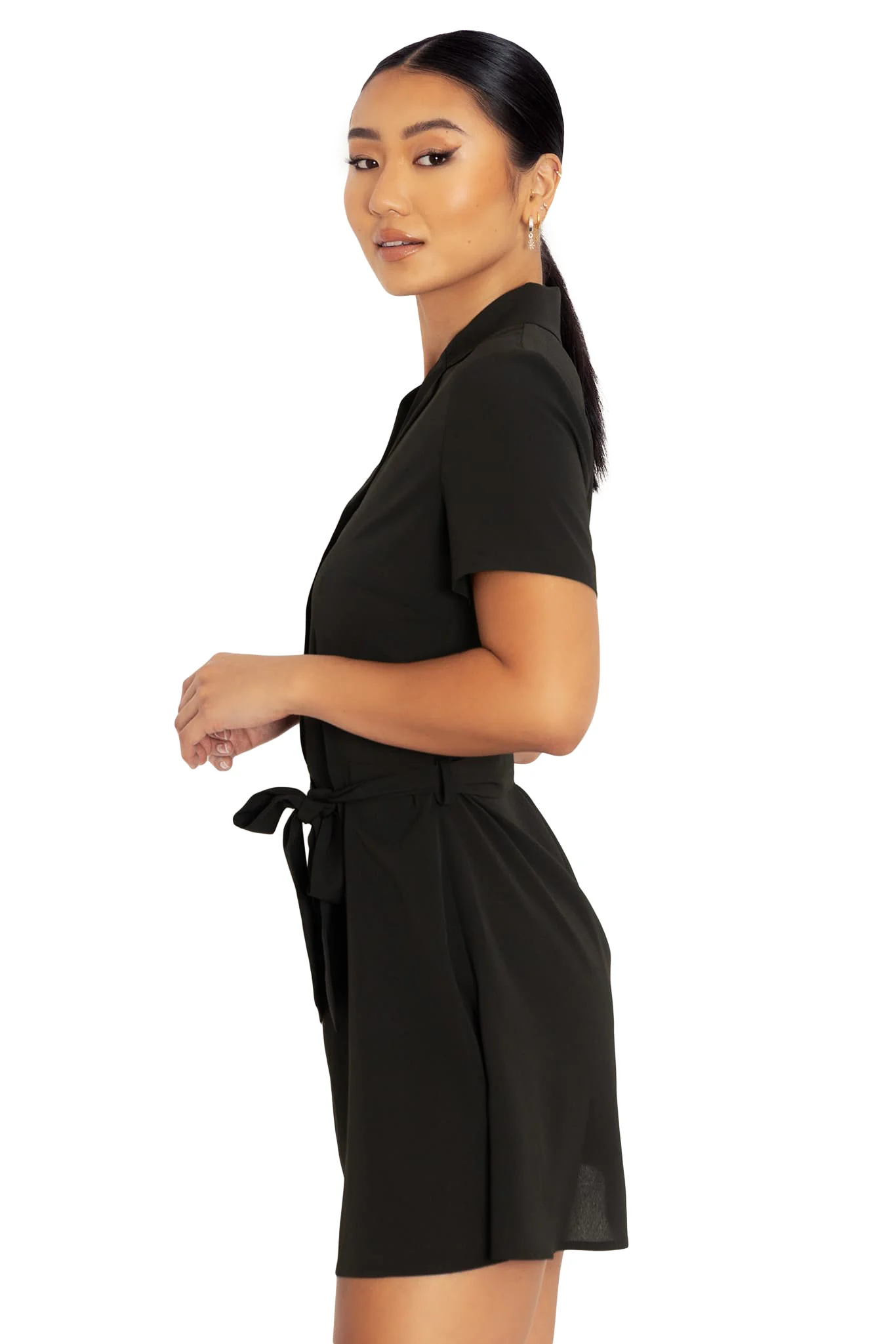 Black Shirt Dress - Image 4