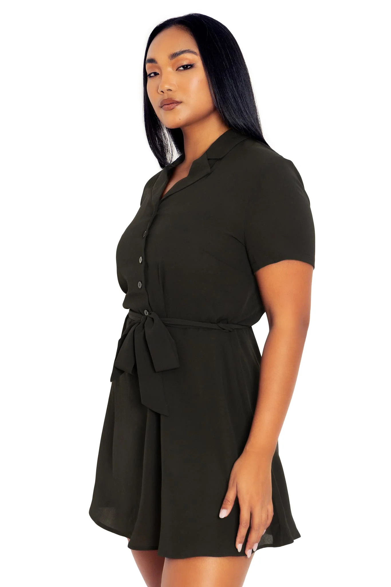 Black Shirt Dress - Image 6