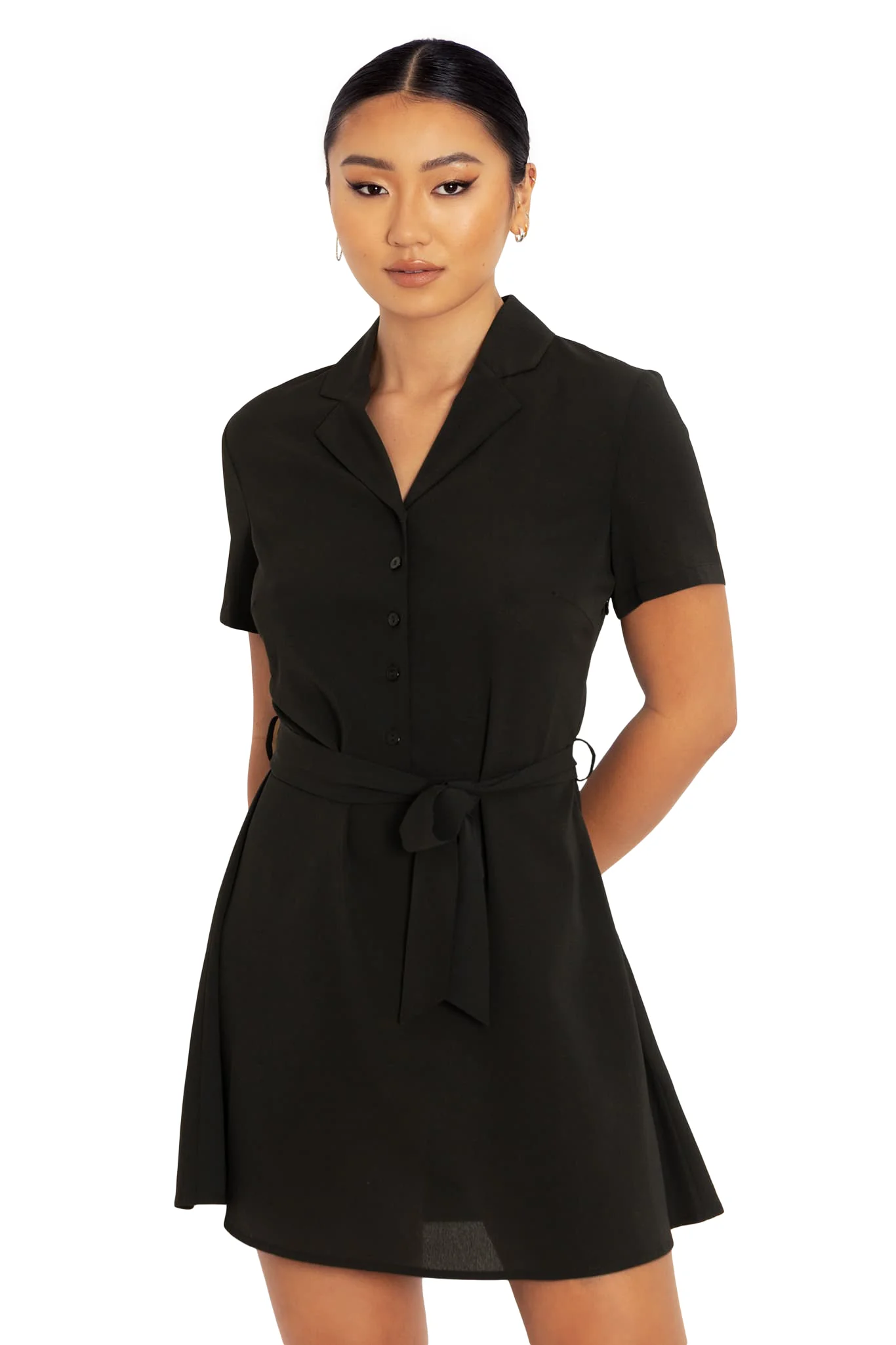 Black Shirt Dress - Image 7