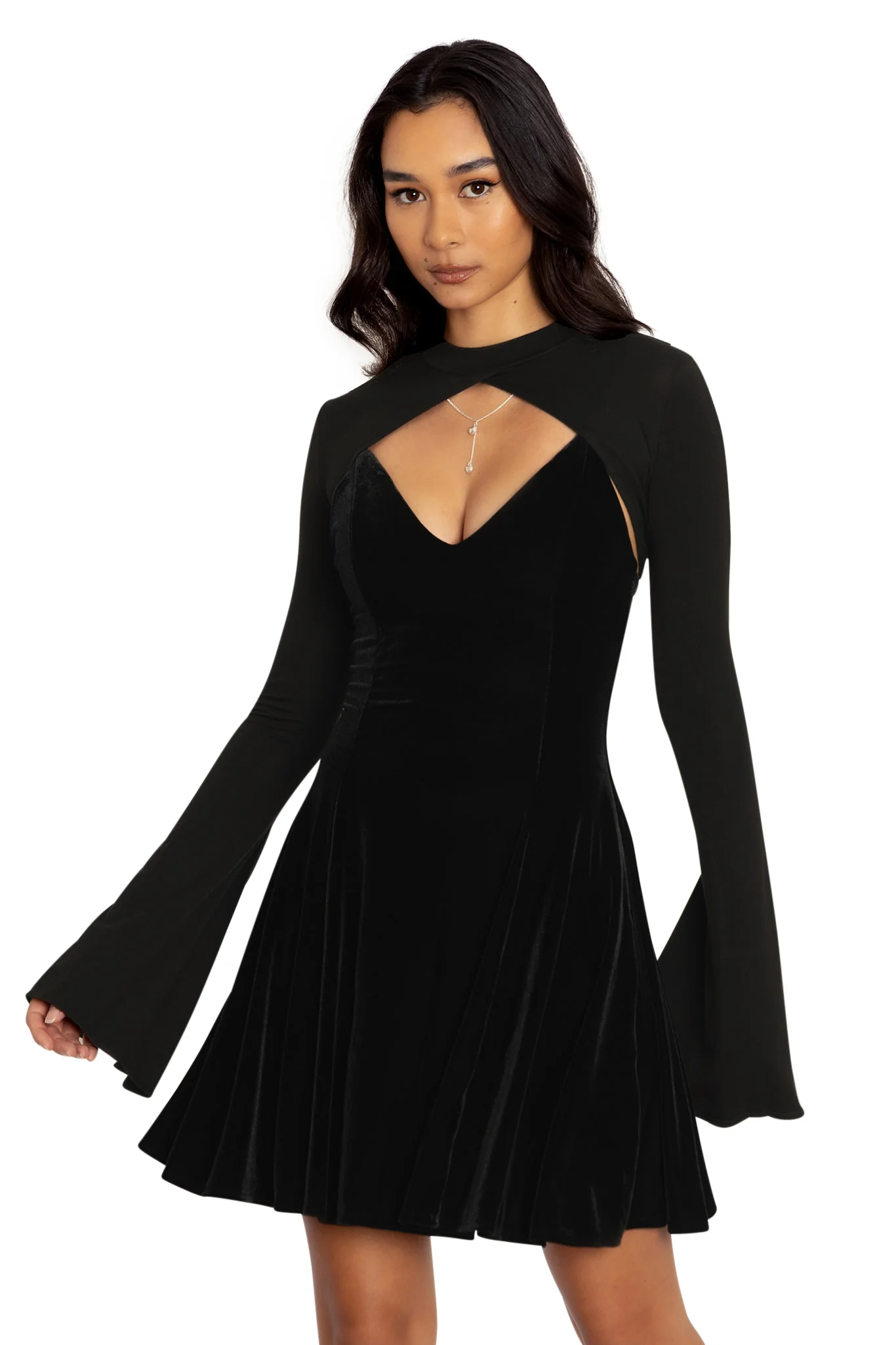 Black Split Sleeve Shrug