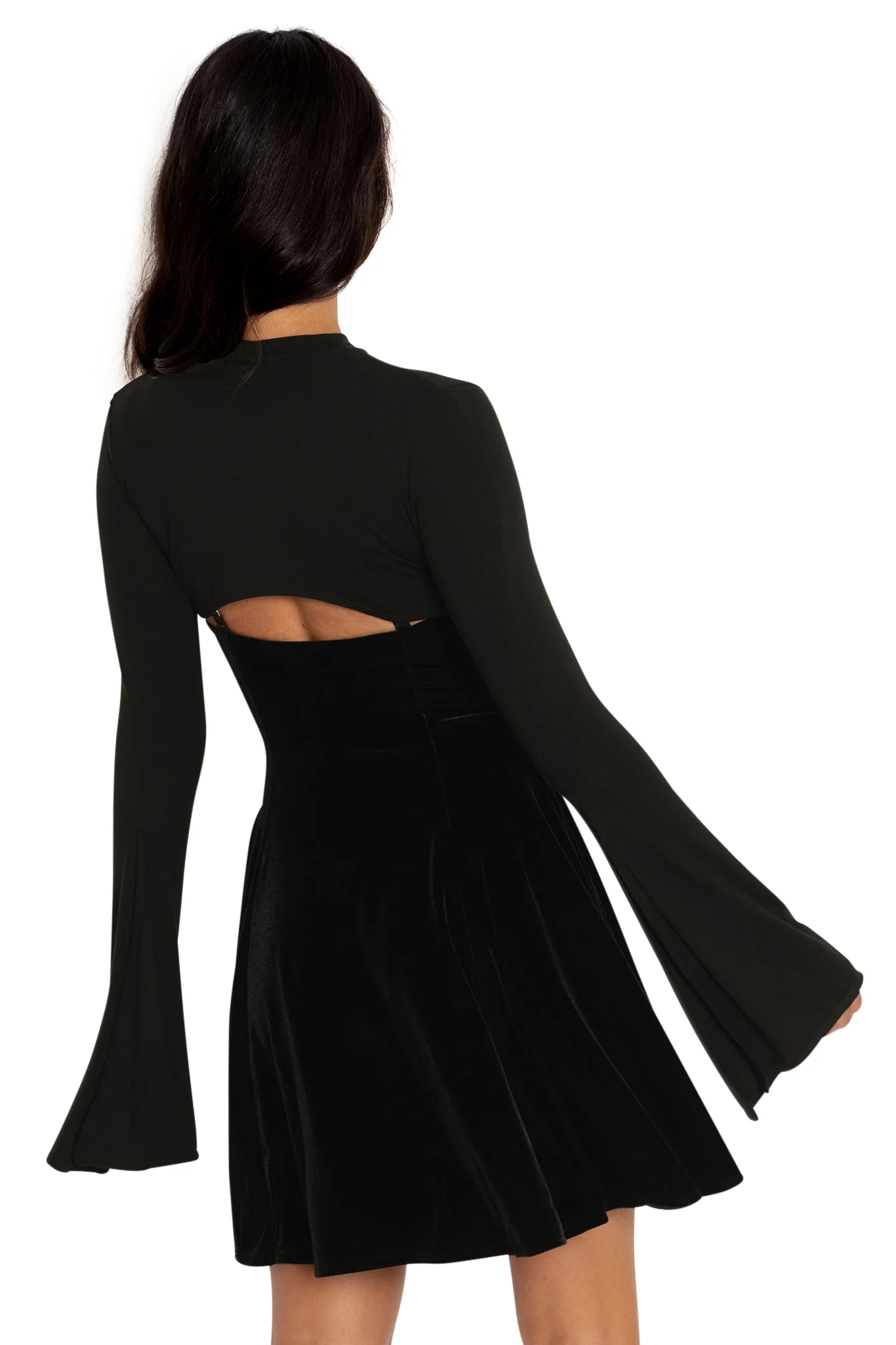 Black Split Sleeve Shrug - Image 2