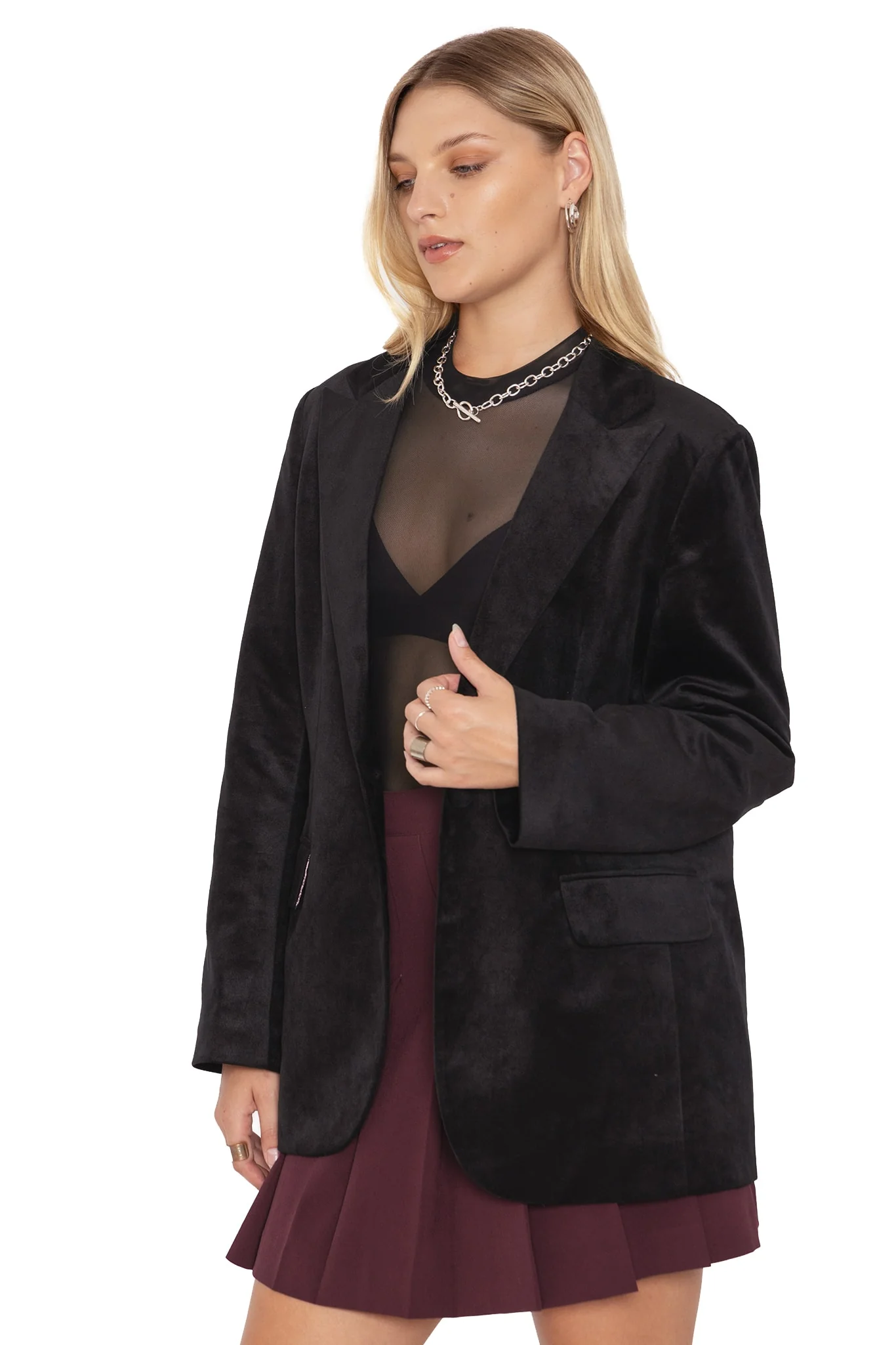 Black Velvet Burial Games Blazer - Image 5