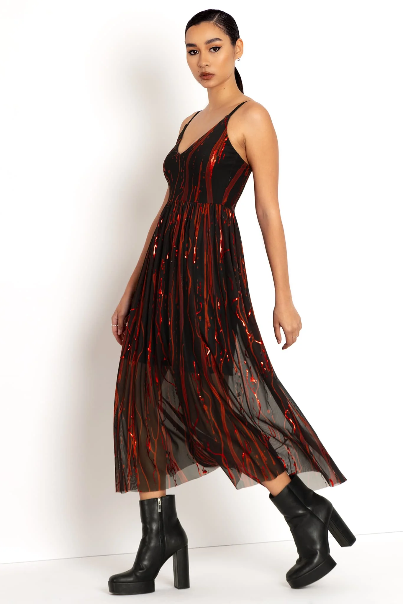 Blood All Over Me Sheer Midaxi Dress - Image 2