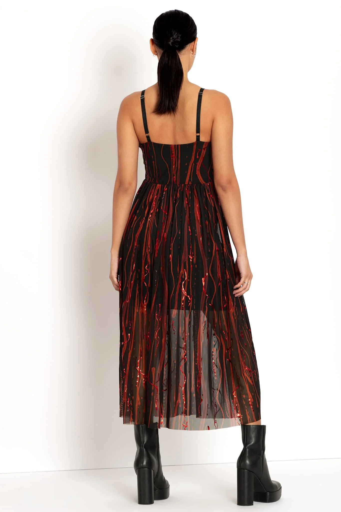 Blood All Over Me Sheer Midaxi Dress - Image 3