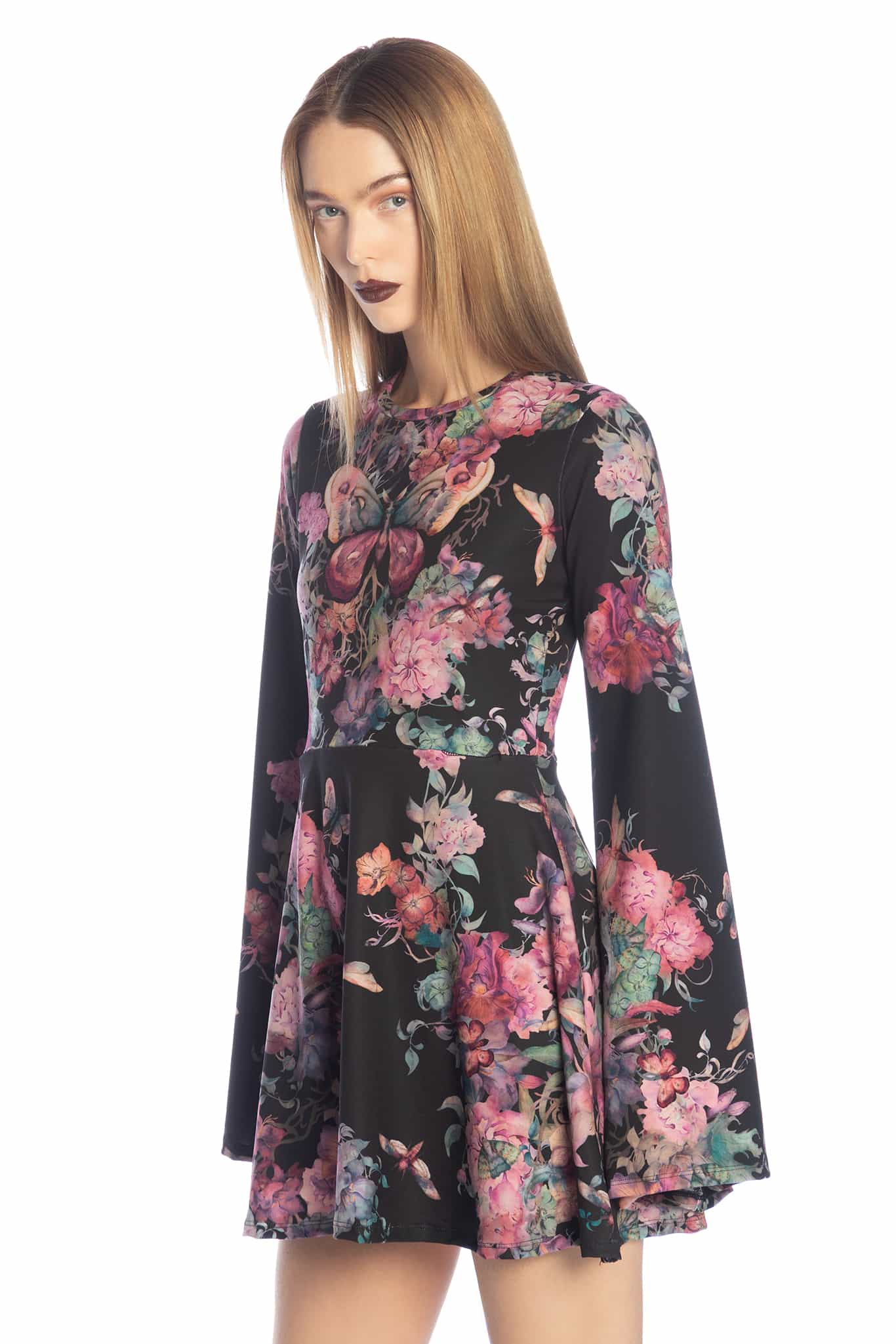 Bombyx Mori Bell Sleeve Dress - Image 6