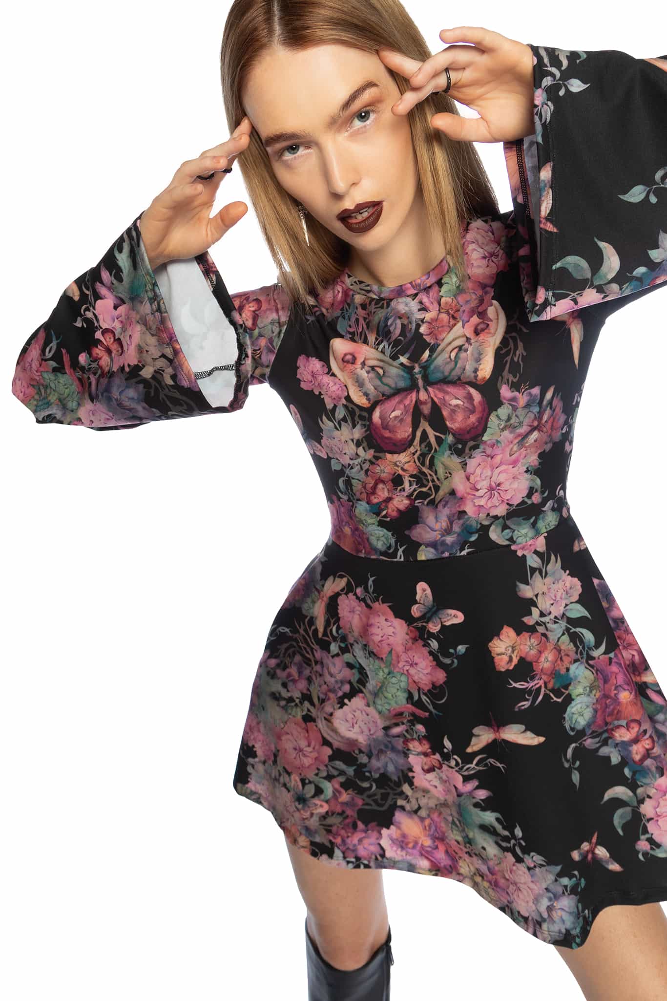 Bombyx Mori Bell Sleeve Dress - Image 7