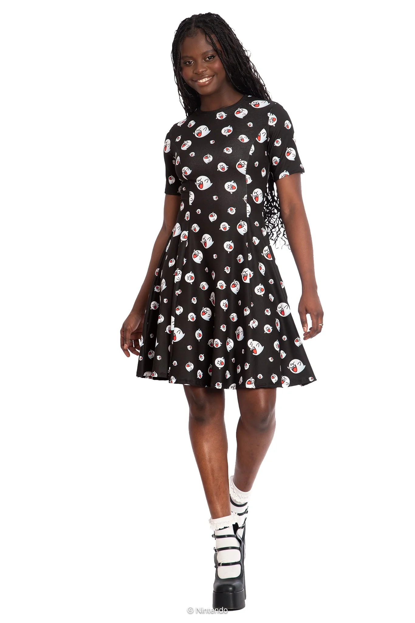 Boo Longline Evil Tee Dress