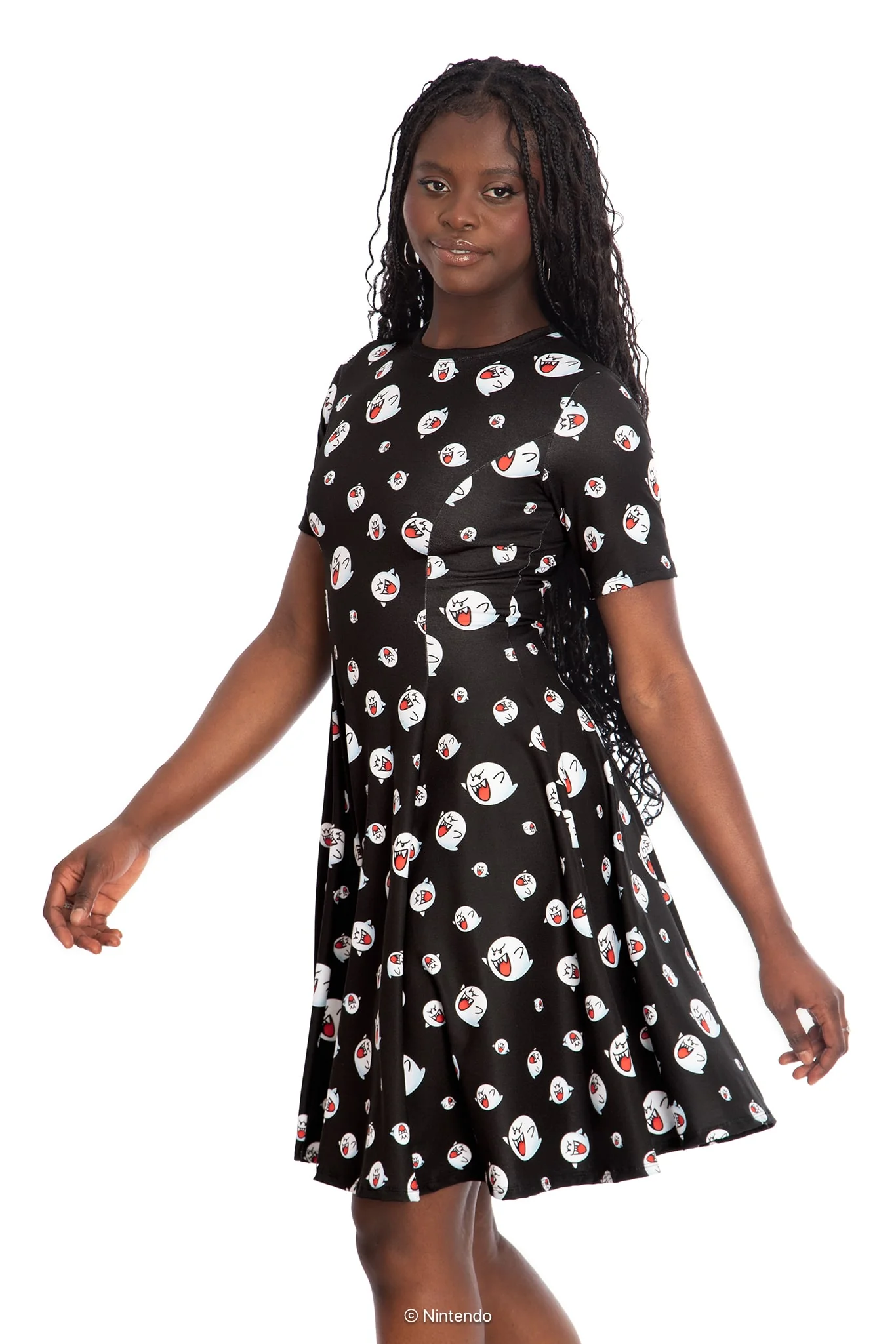 Boo Longline Evil Tee Dress - Image 5