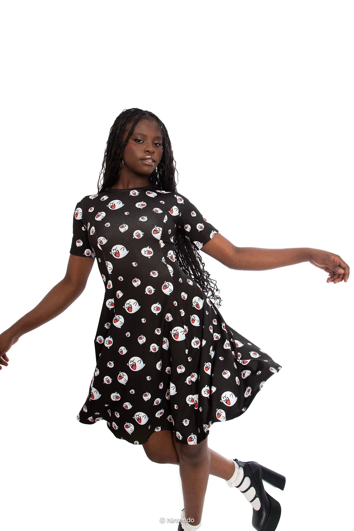 Boo Longline Evil Tee Dress - Image 7