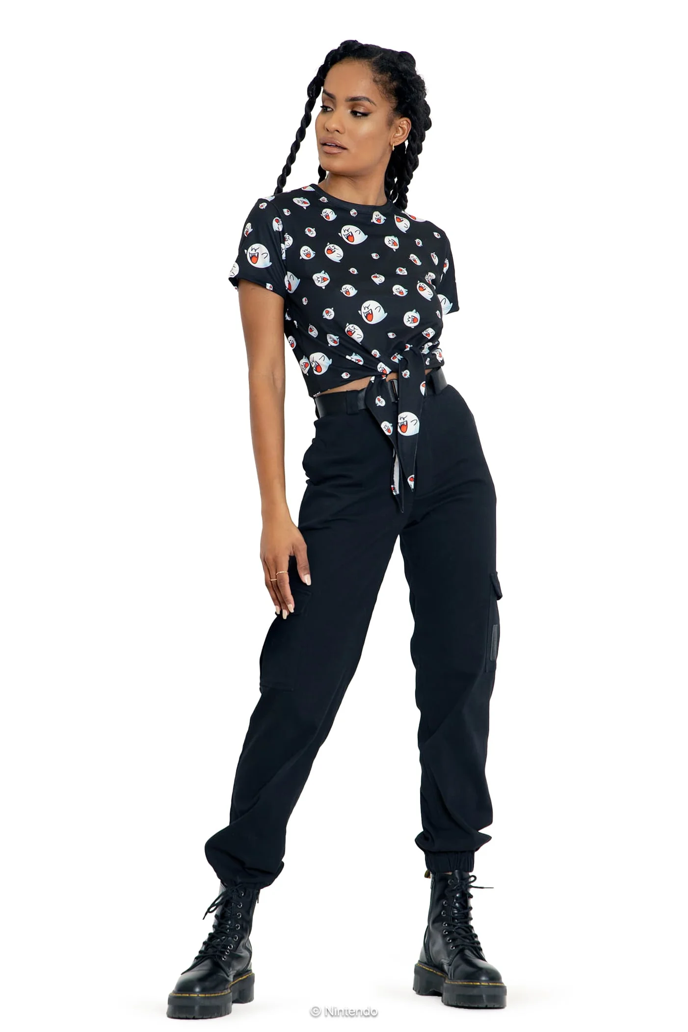 Boo Tie Front Tee - Image 5