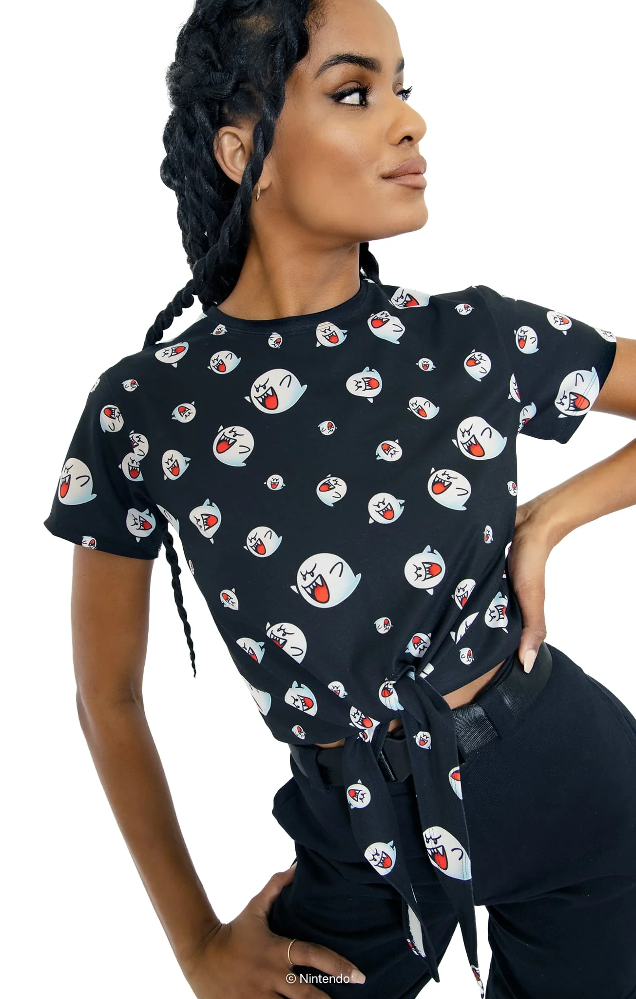 Boo Tie Front Tee - Image 6