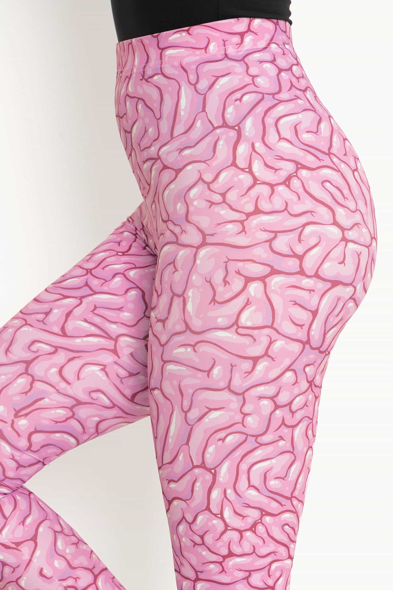 Braaains High Waisted Matte Finish Leggings - Image 3