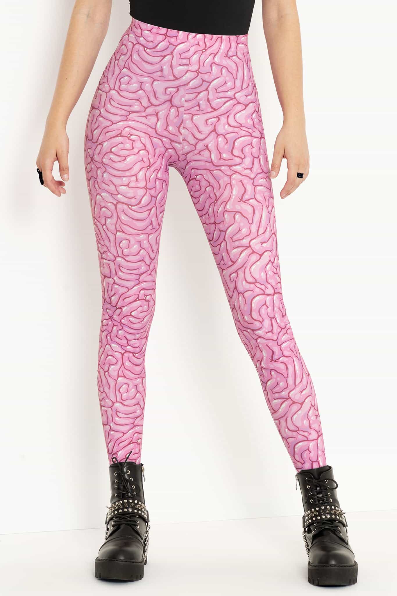 Braaains High Waisted Matte Finish Leggings - Image 4