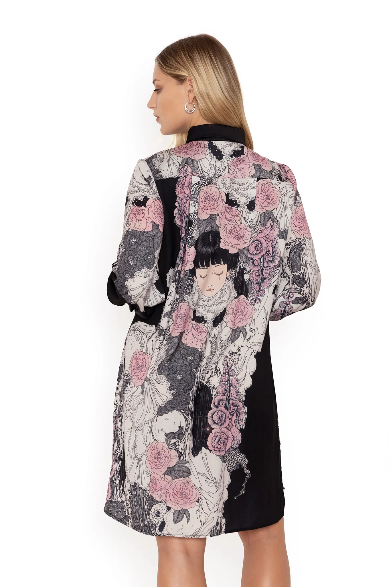 Burial Games Long Sleeve Work It Shirt Dress - Image 3