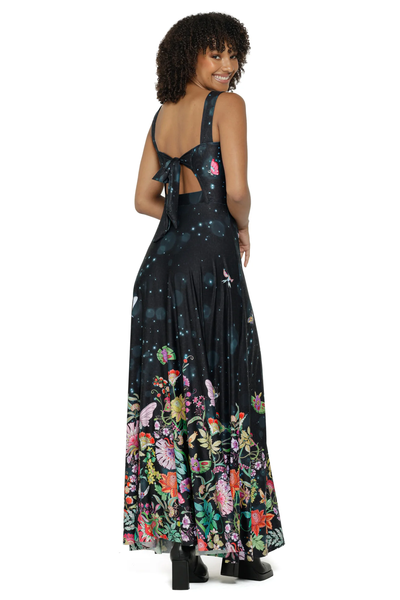 Butterfly Garden Bow Back Maxi Dress - Image 6