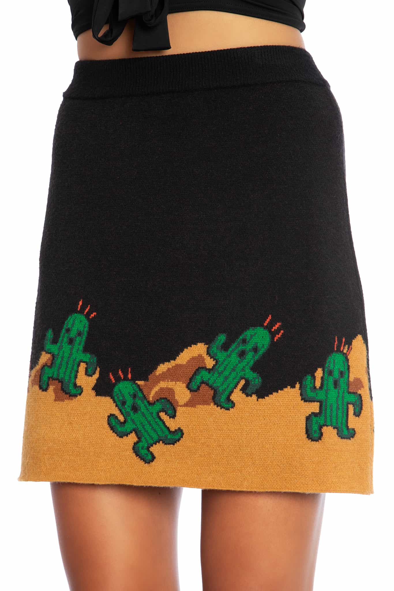 Cactuar Knit Mini Skirt - Image 3