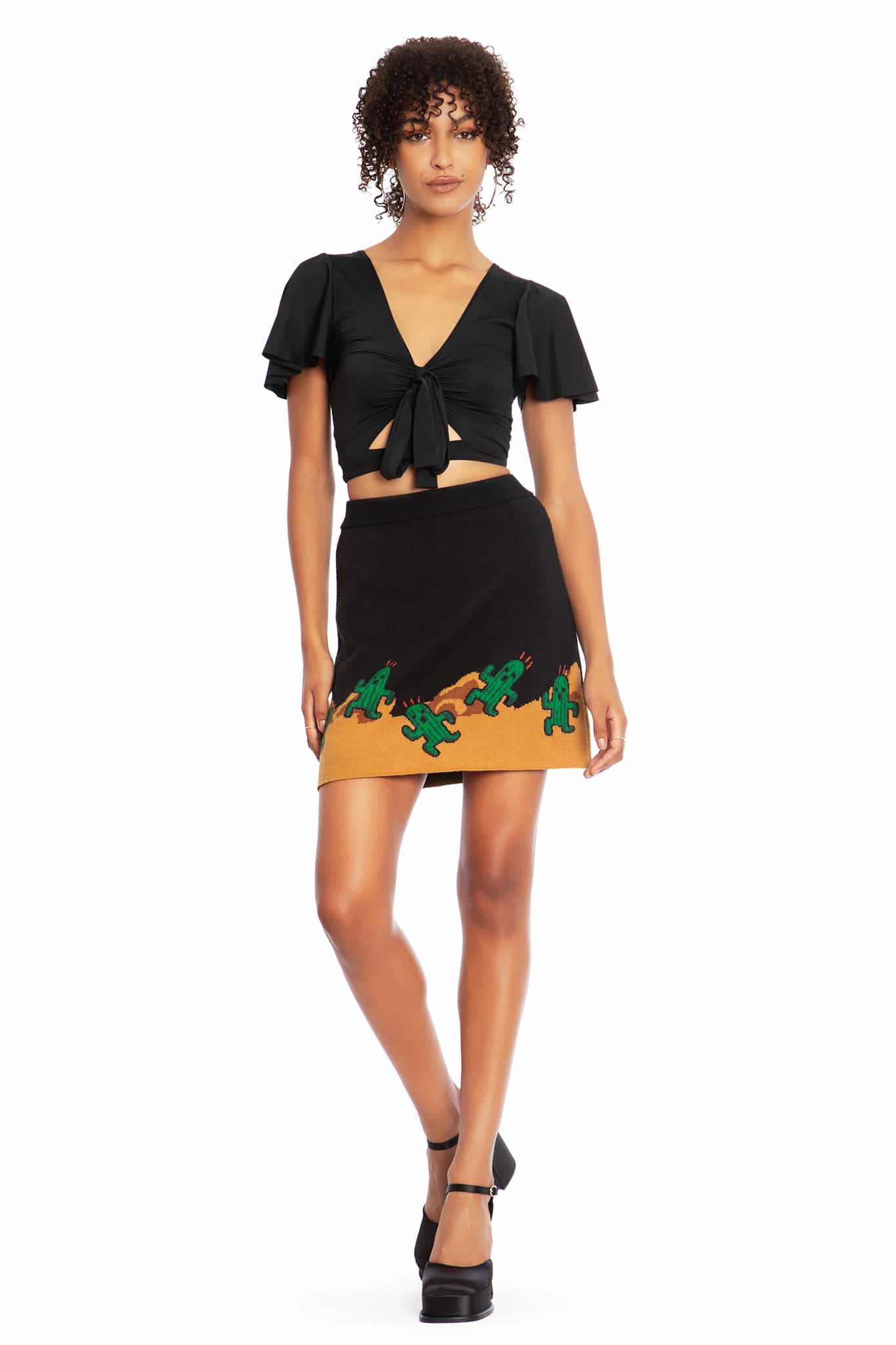 Cactuar Knit Mini Skirt - Image 6