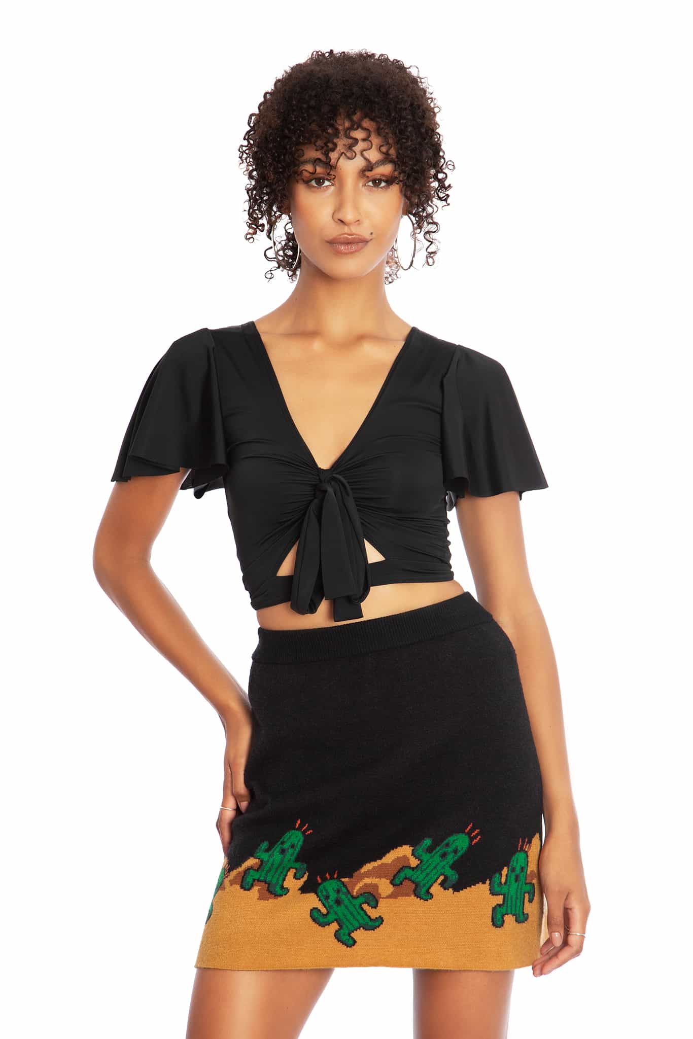 Cactuar Knit Mini Skirt - Image 7