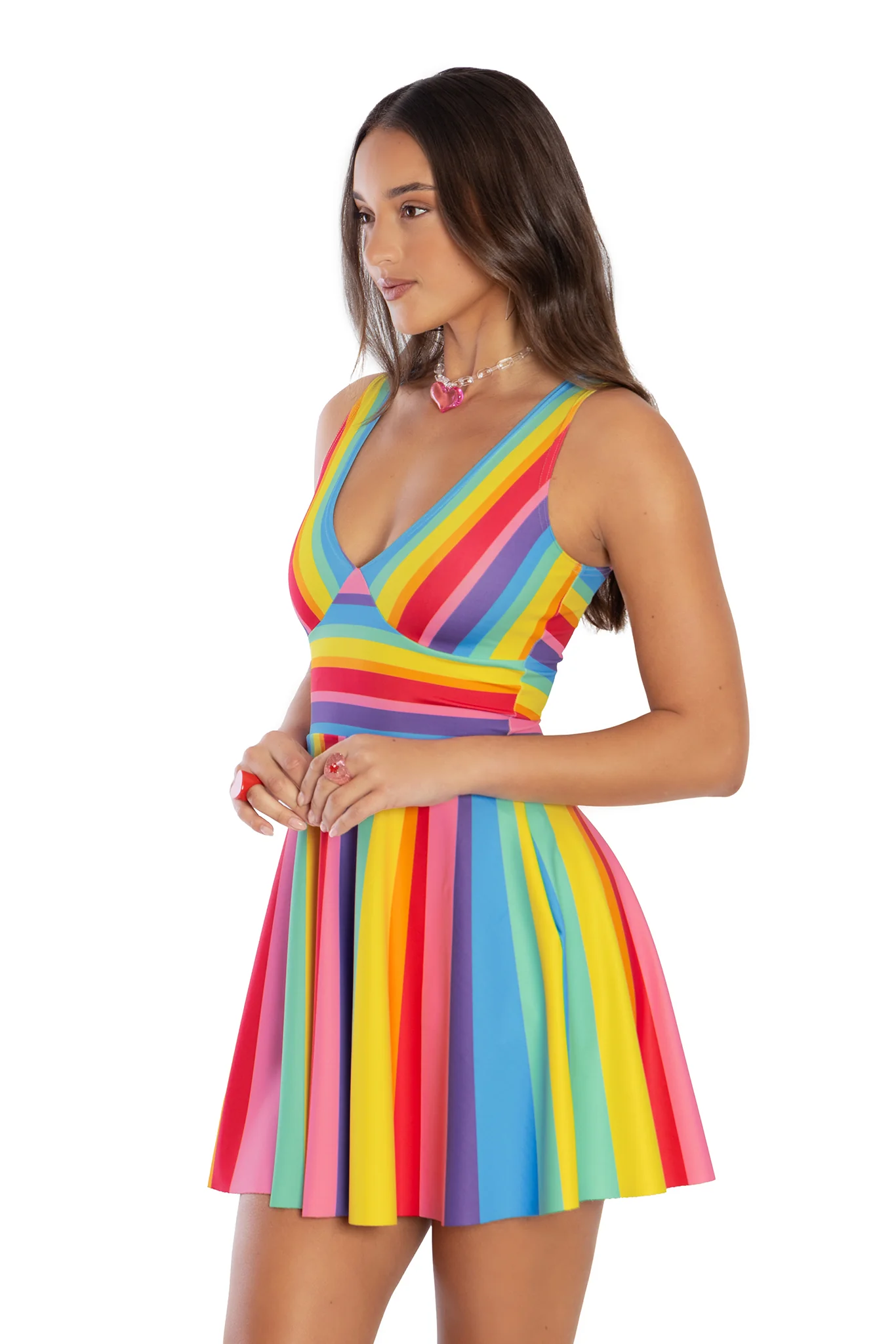 Candy Stripe Marilyn Dress - Image 4