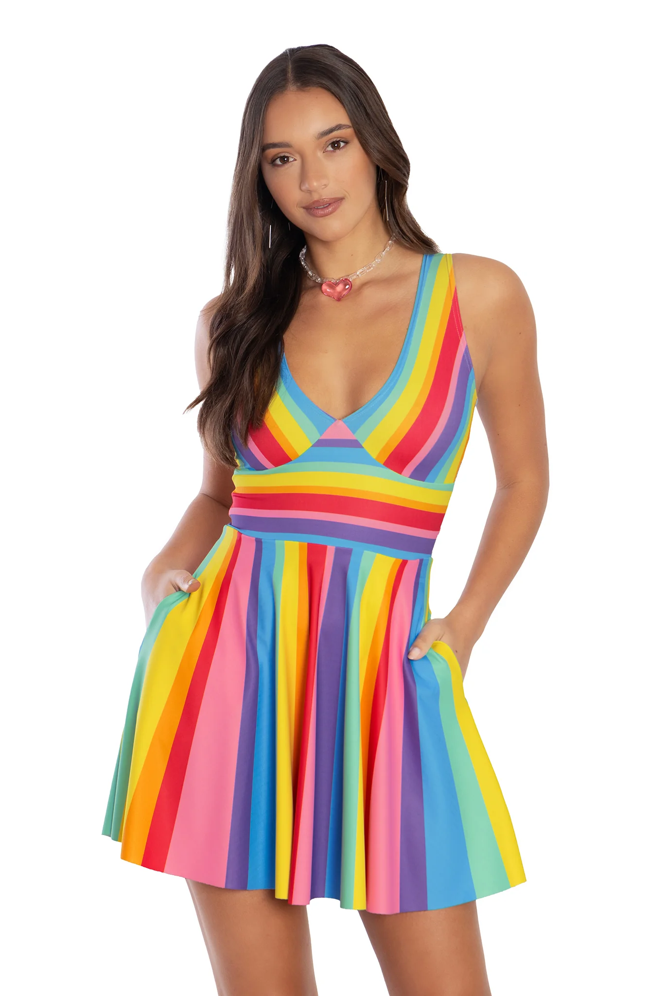 Candy Stripe Marilyn Dress - Image 5