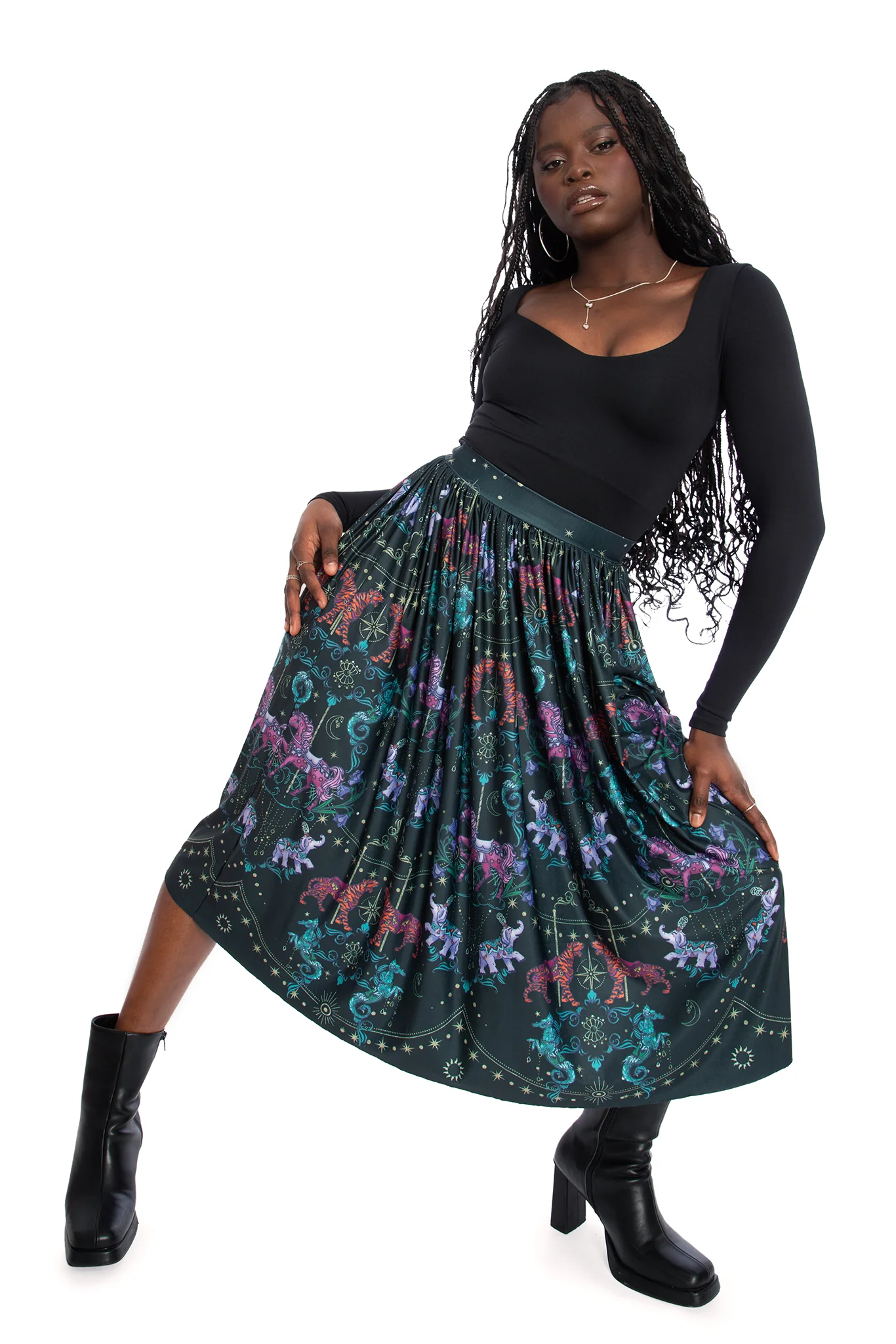 Carousel Slinky Pocket Skirt - Image 6