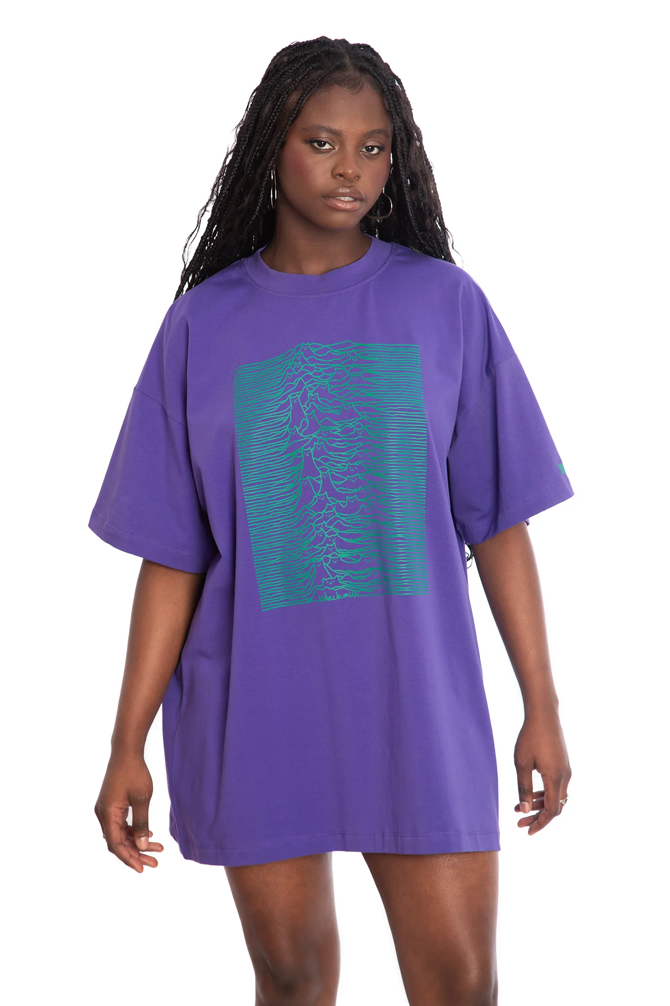 Cat Division Purple Giant Tee - Image 7