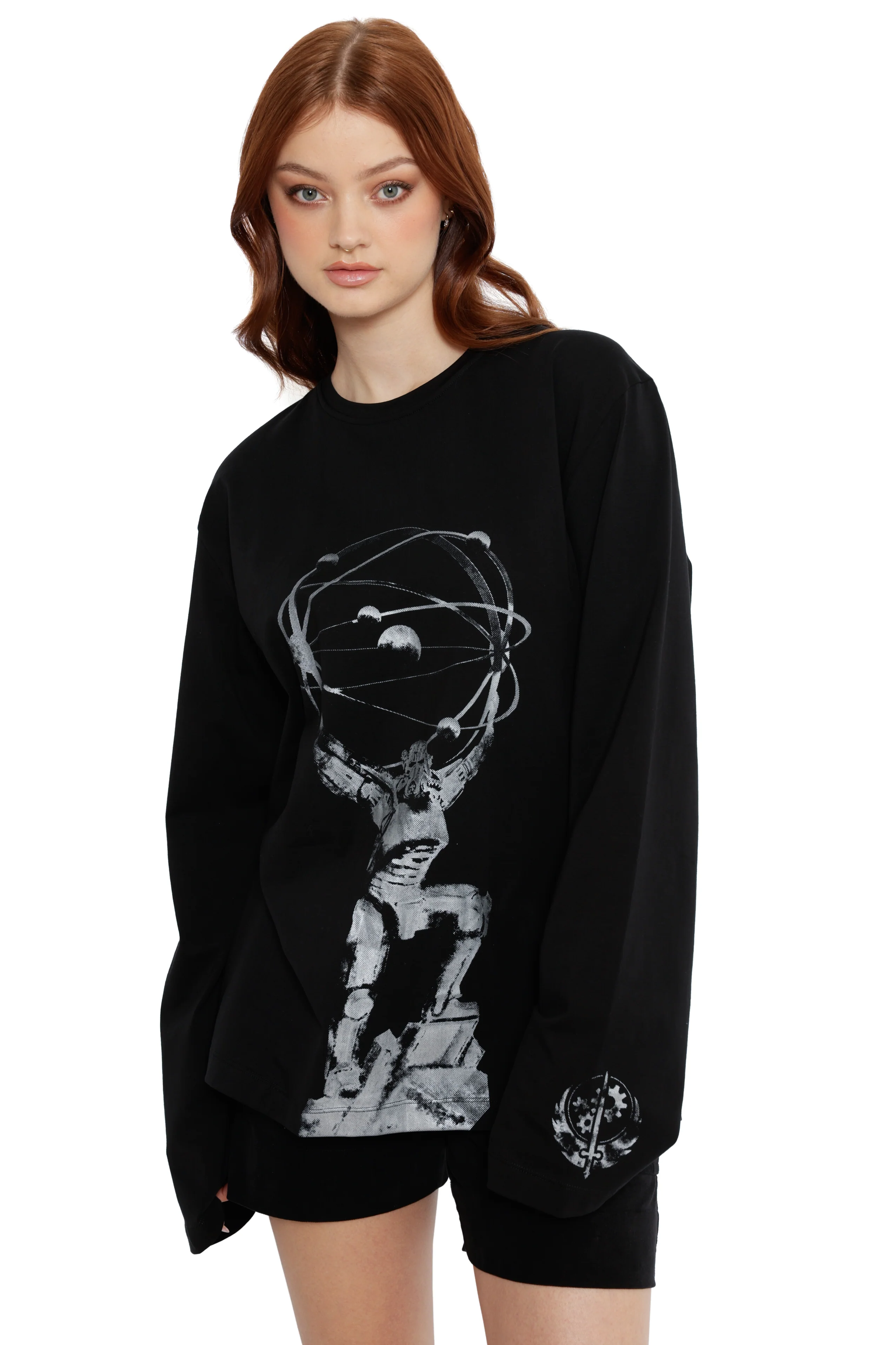 Chain That Binds Long Sleeve Oversized Boyfriend Tee