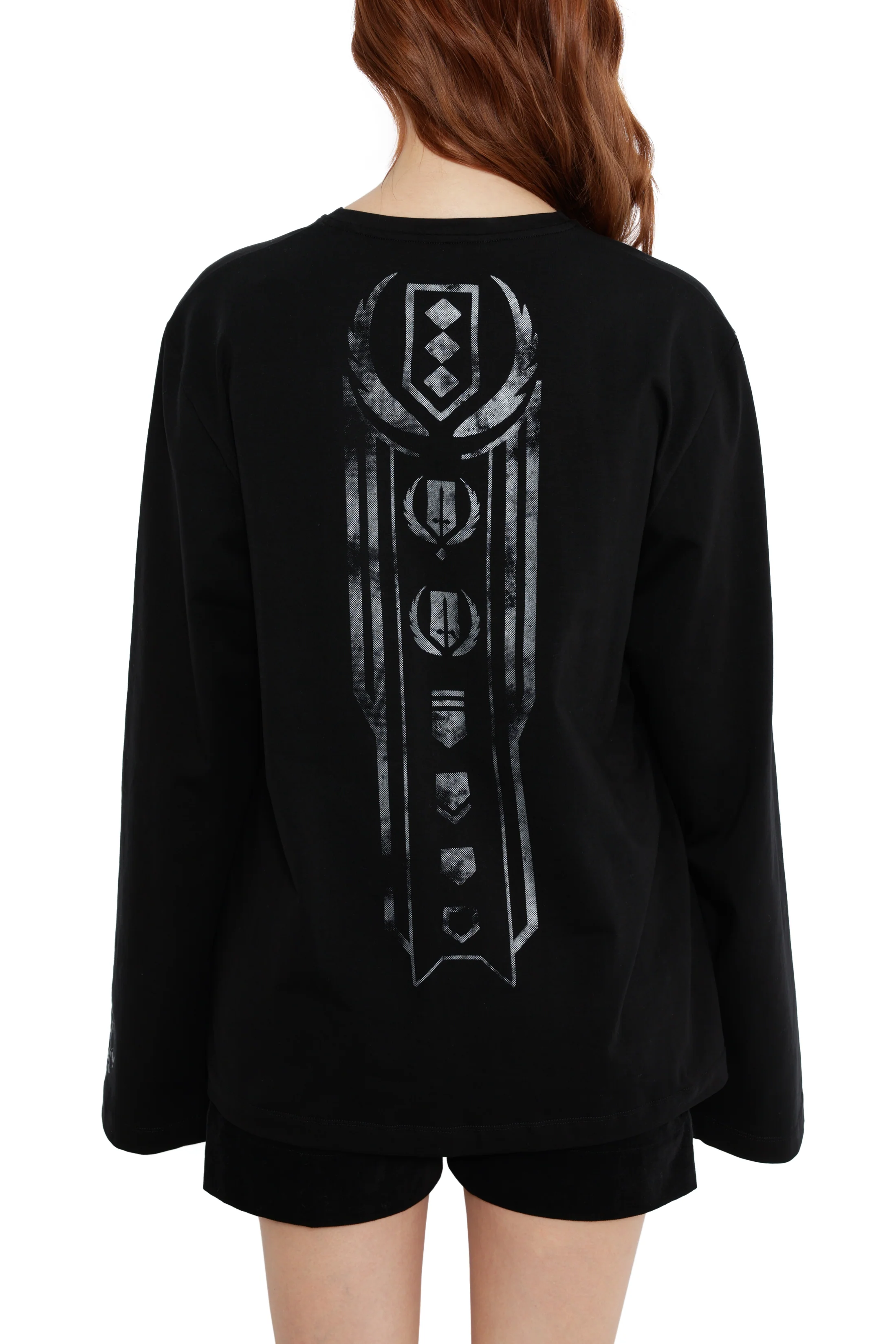 Chain That Binds Long Sleeve Oversized Boyfriend Tee - Image 4