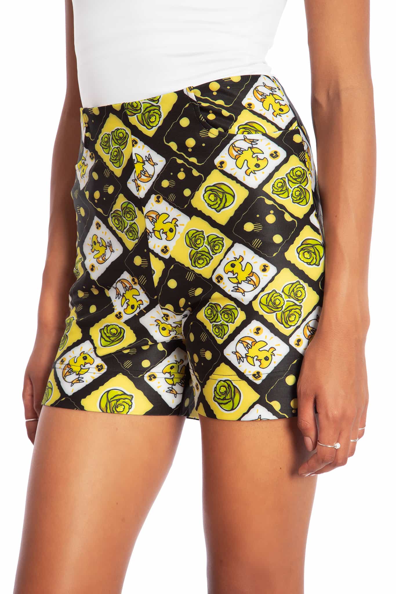 Chocobo High Waisted Pocket Shorts - Image 3
