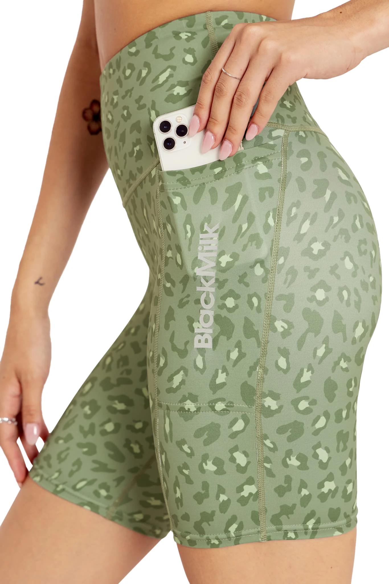City Kitty Olive Bike Shorts - Image 3