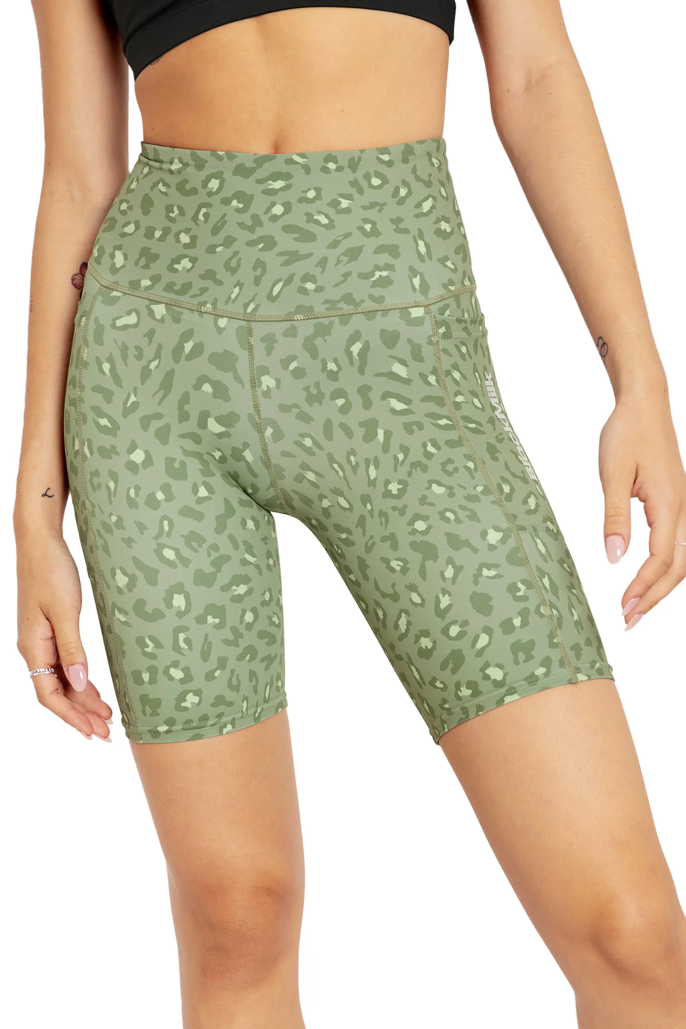City Kitty Olive Bike Shorts - Image 6